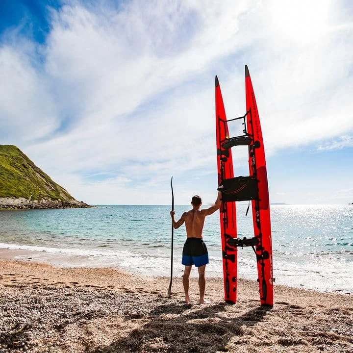 kayacat-folding-catamaran-kayak-red-dorset-beach-upright.jpg