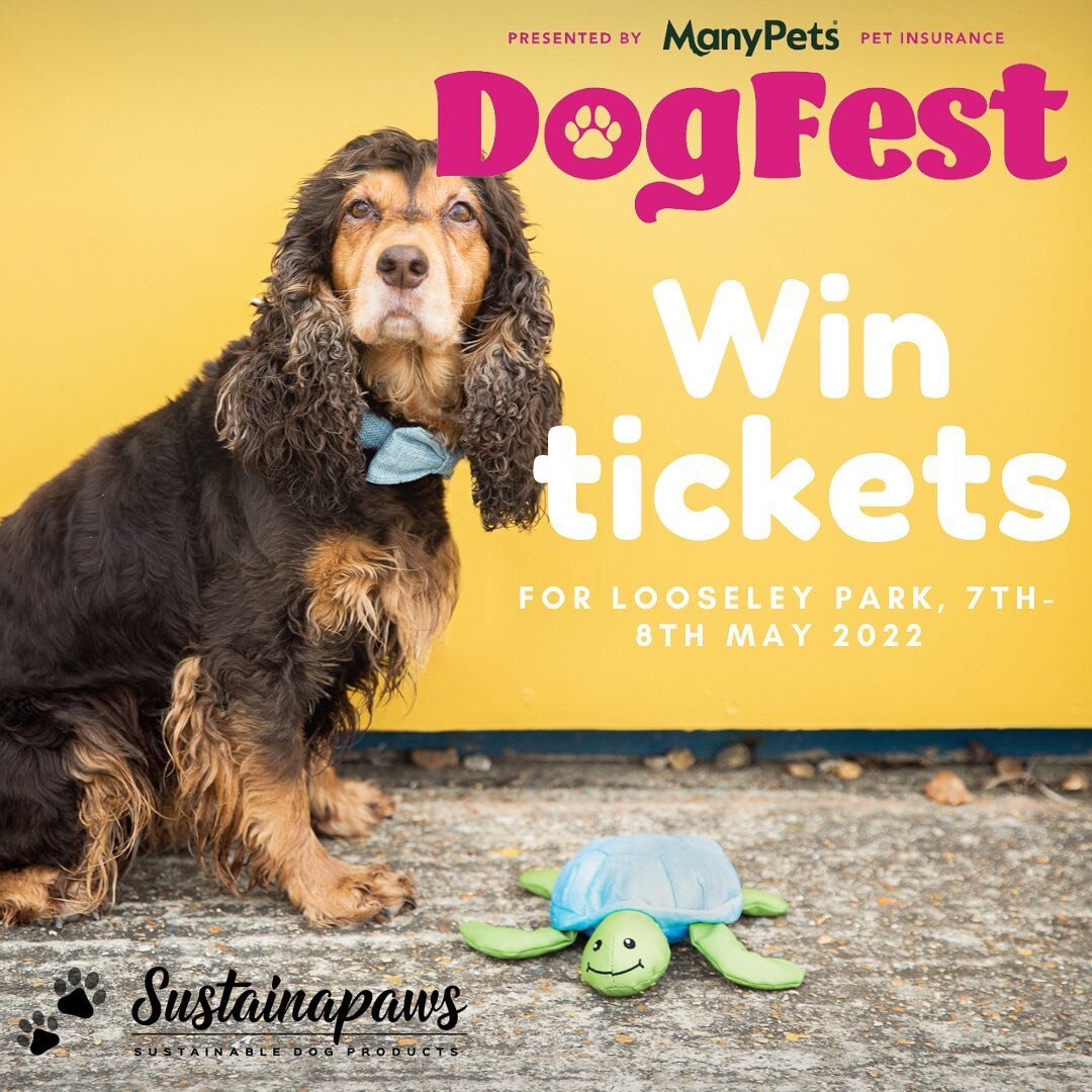 🎉 Competition alert! 🎉 

To celebrate Sustainapaws being at  DogFest next month, we&rsquo;re giving you the chance to win a pair of tickets to their show at NEW location, Losely Park!

You and a fellow friend (and your Pups!) can head to Loseley Pa
