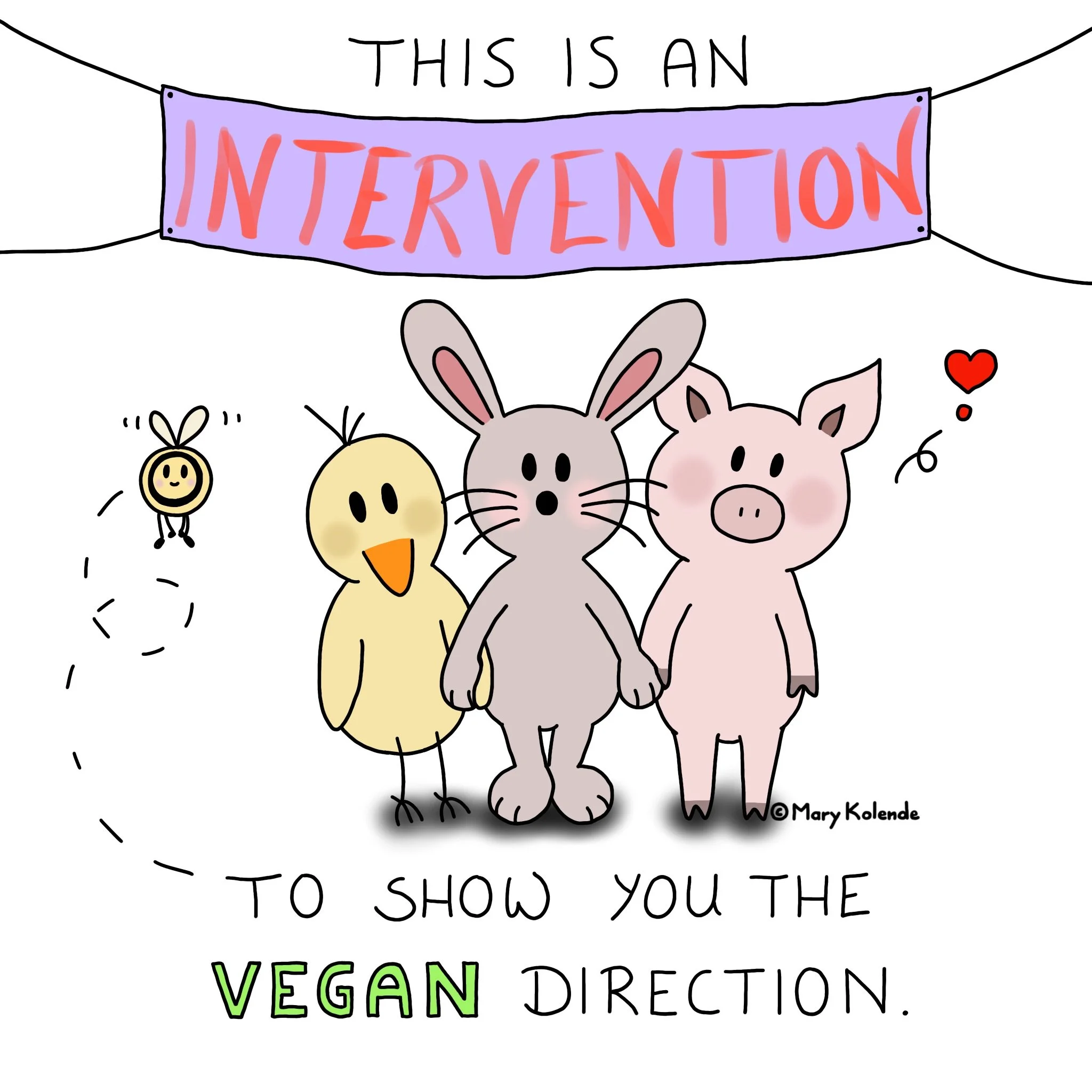 Intervention to go into the Vegan Direction