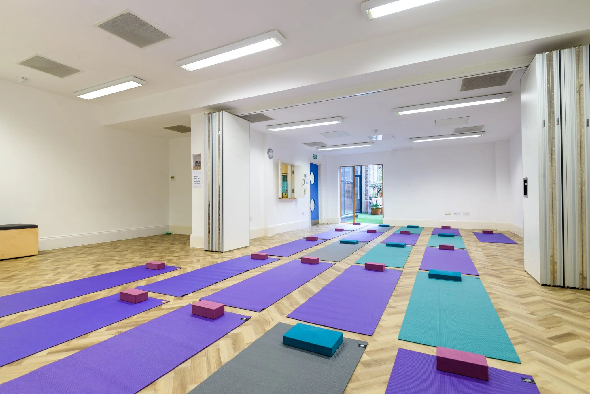 Crisp Room fitness class max cap 16