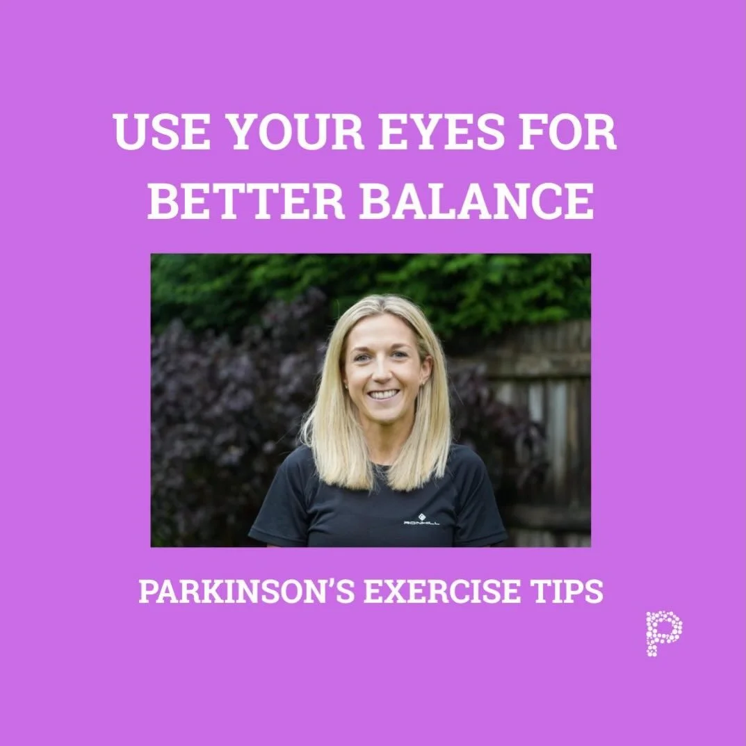 Did you know that your eyes can help improve your balance? 👀💜

Your eyes are one of the tools your brain uses for balance &mdash; and in Parkinson&rsquo;s, using them on purpose can help you to feel more steady.

Why this matters...

In Parkinson&r