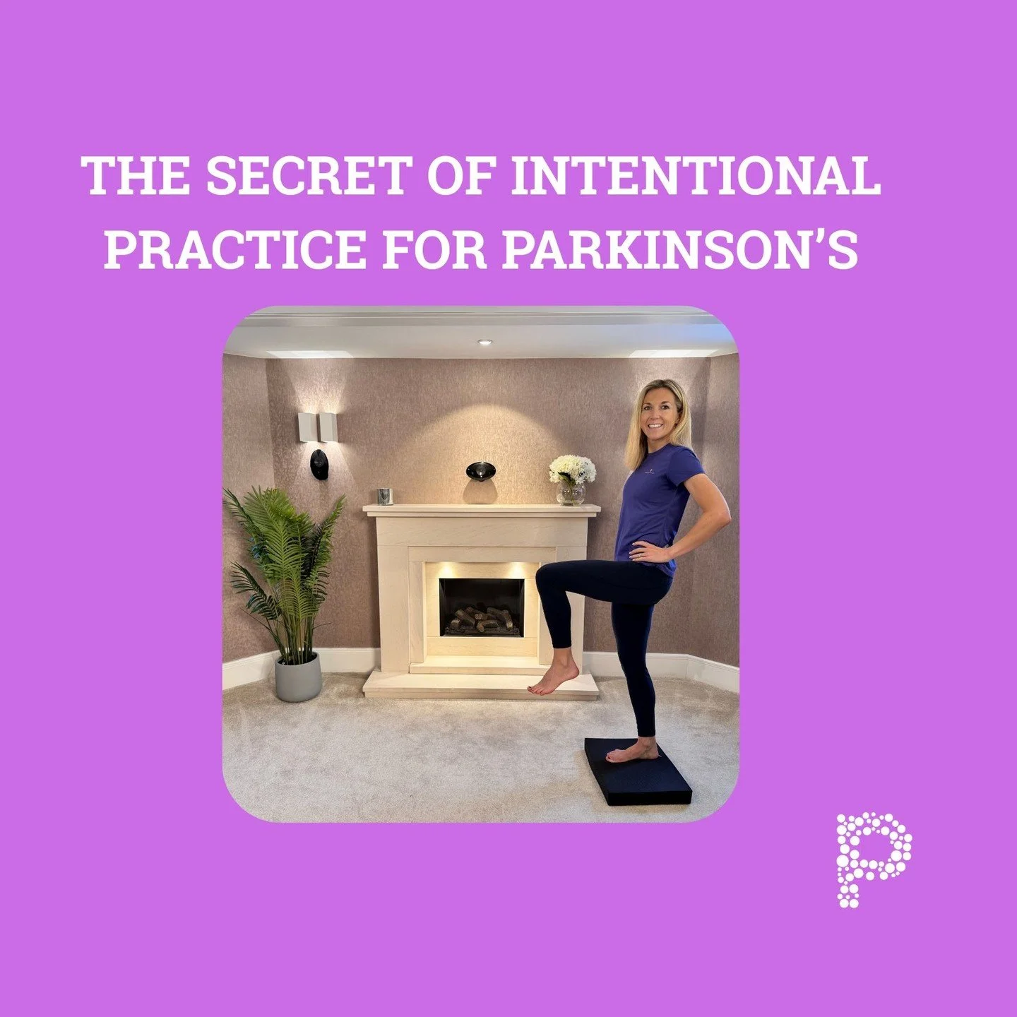 Living with Parkinson&rsquo;s means we train with purpose 💜

Deep focus can be your superpower ✨
When you perform your exercises, bring full concentration to every movement.

For example, when practising your balance:
🧍 Feel your weight shift from 