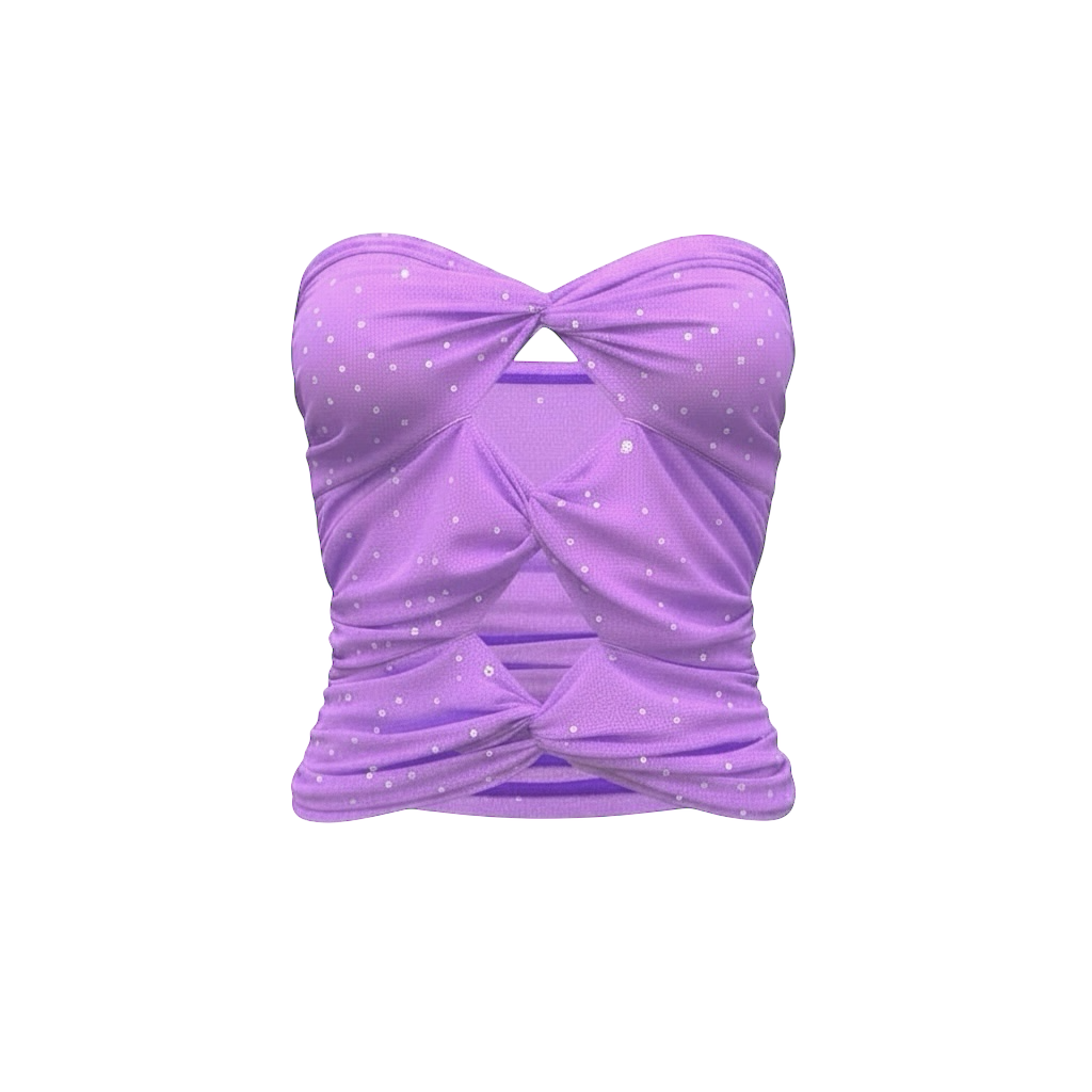 Soleil Twist Bandeau Lilac