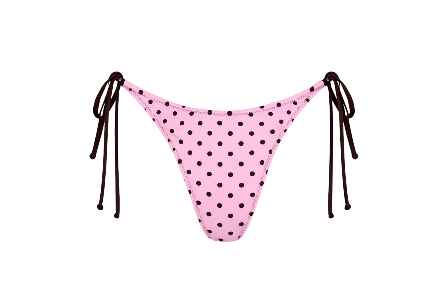 Soleil Tie Side Bottoms Strawberry Choc