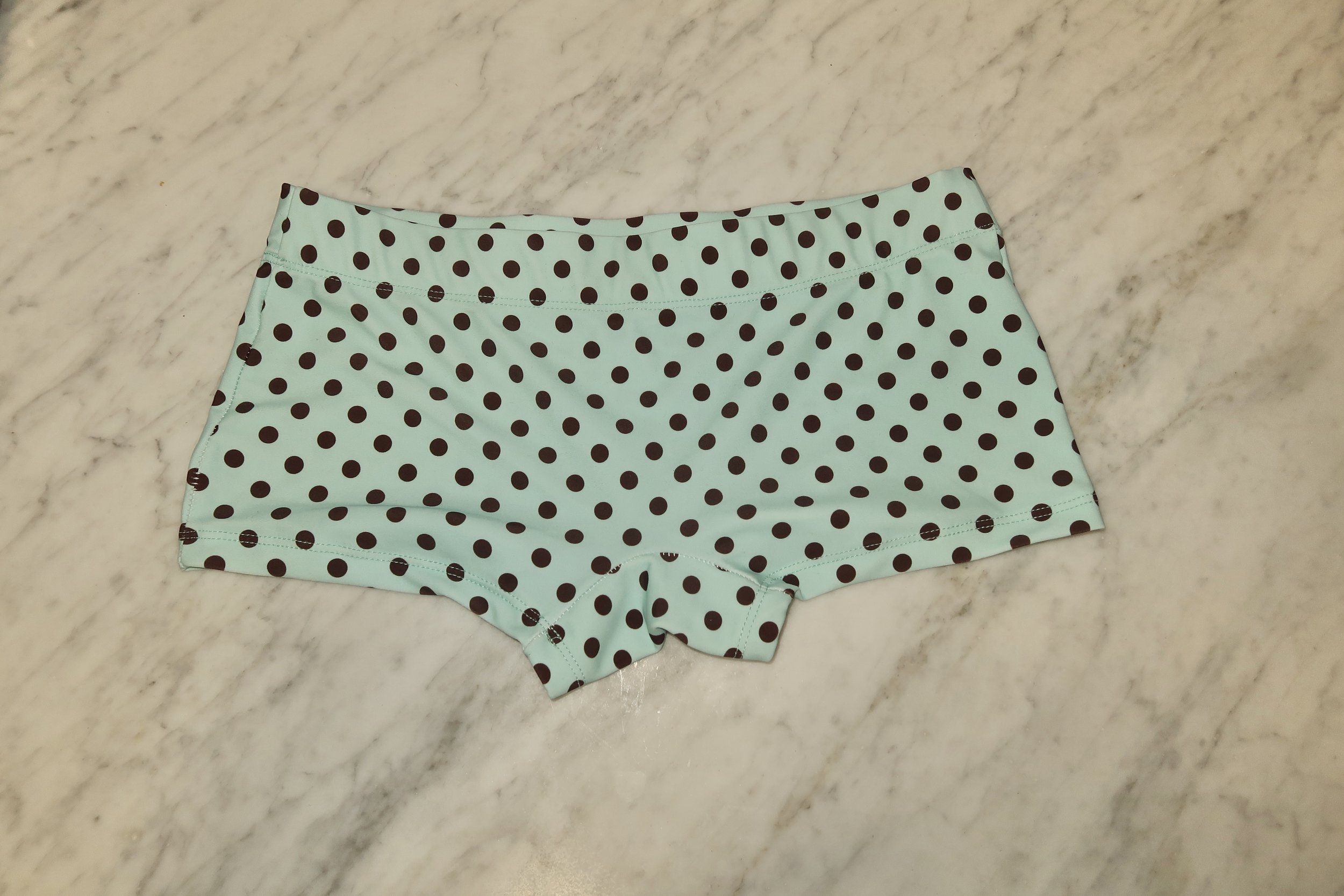 Polka Dot Shorts - Choc Mint