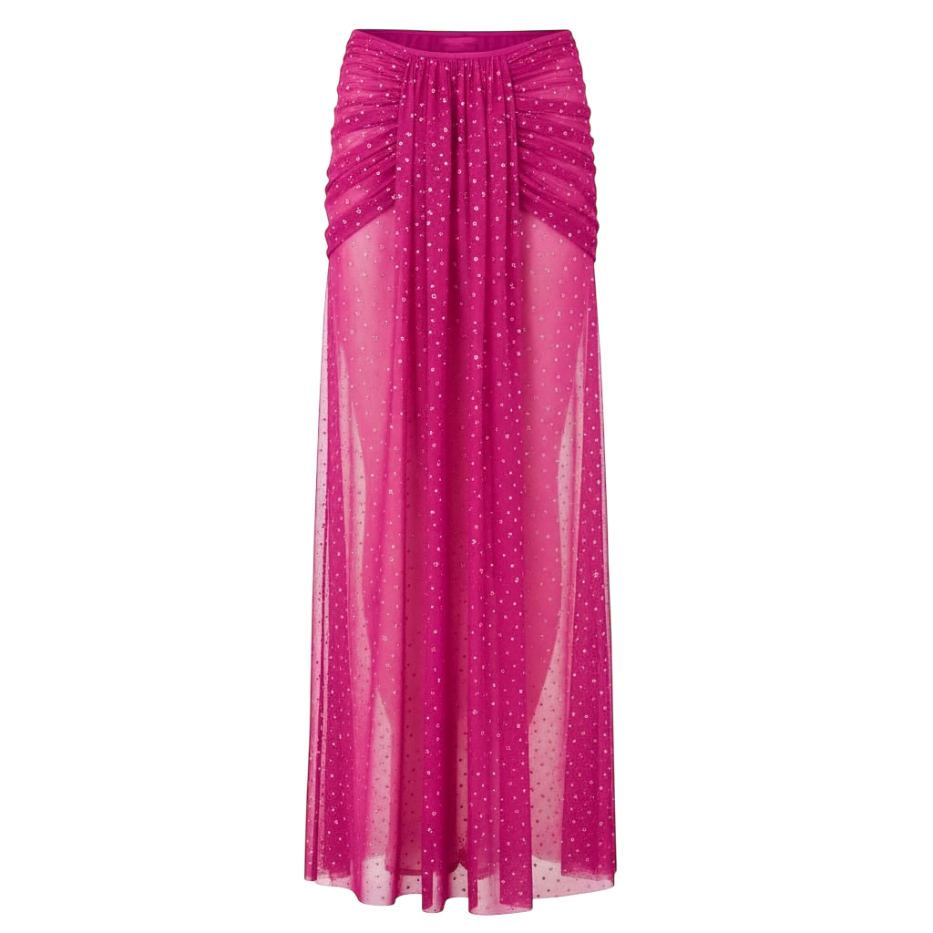 Soleil Maxi Skirt - Fuschia