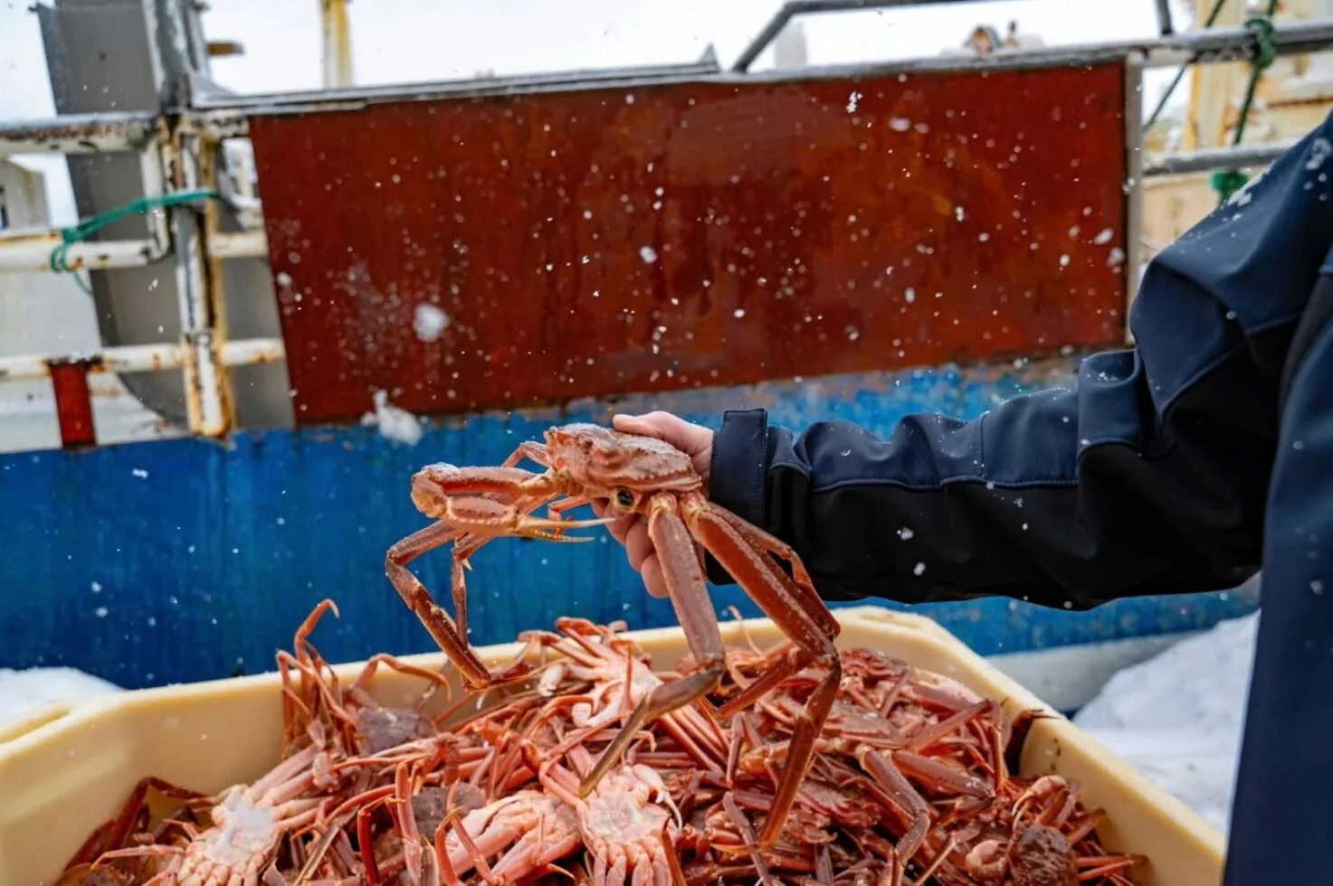 Ringvirkningsanalyse for snøkrabbe i Finnmark.