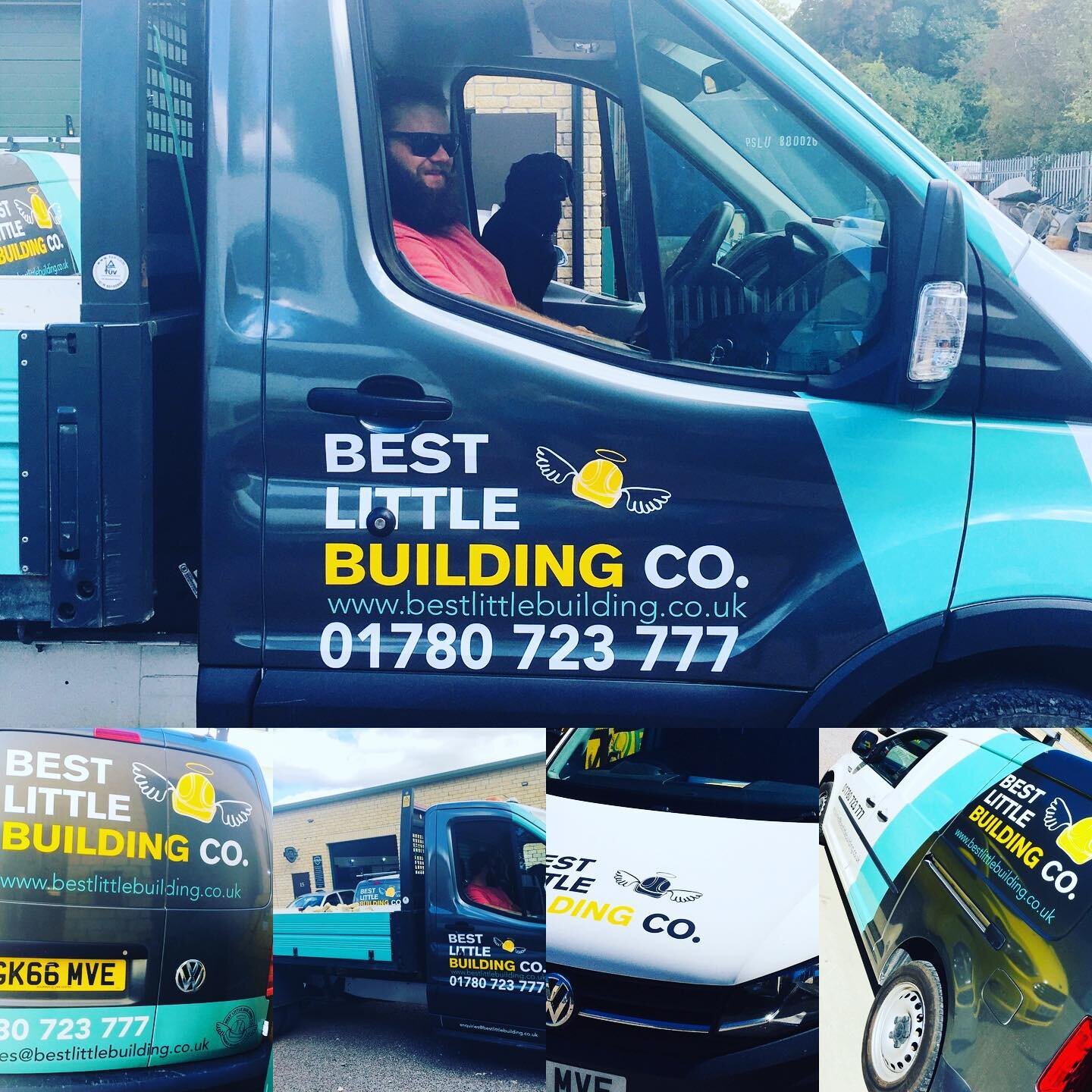 I do vehicle graphics too! Here&rsquo;s a tipper hot off the press. This one came back from the printer @corbygraphixltd with a bearded man and a black lab on the front seat. Bargain!🧔🏻🐶#vehiclegraphics #vinylwraps @bestlittlebuilding