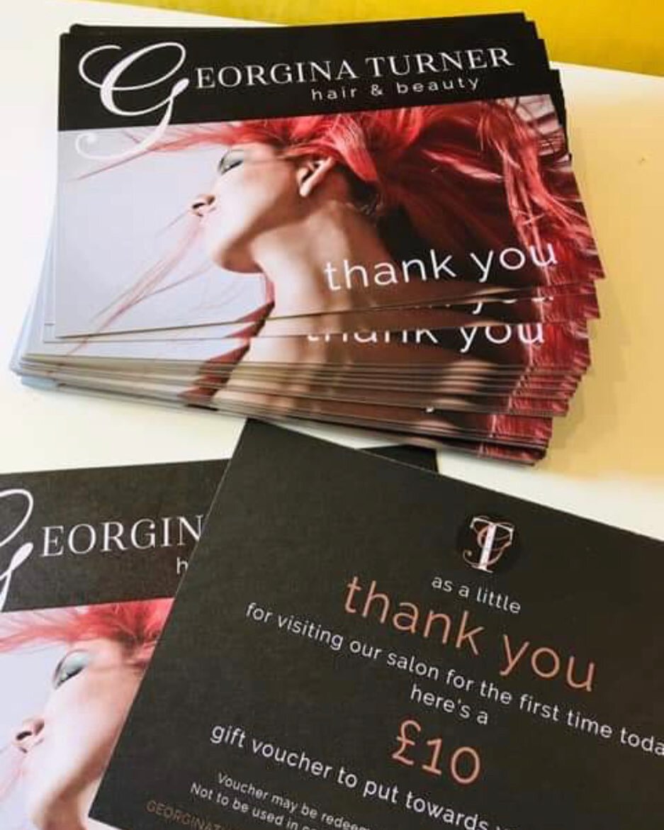 Pretty little print things make my heart sing❤️ Thank you cards made for @georginaturnerhairdesign