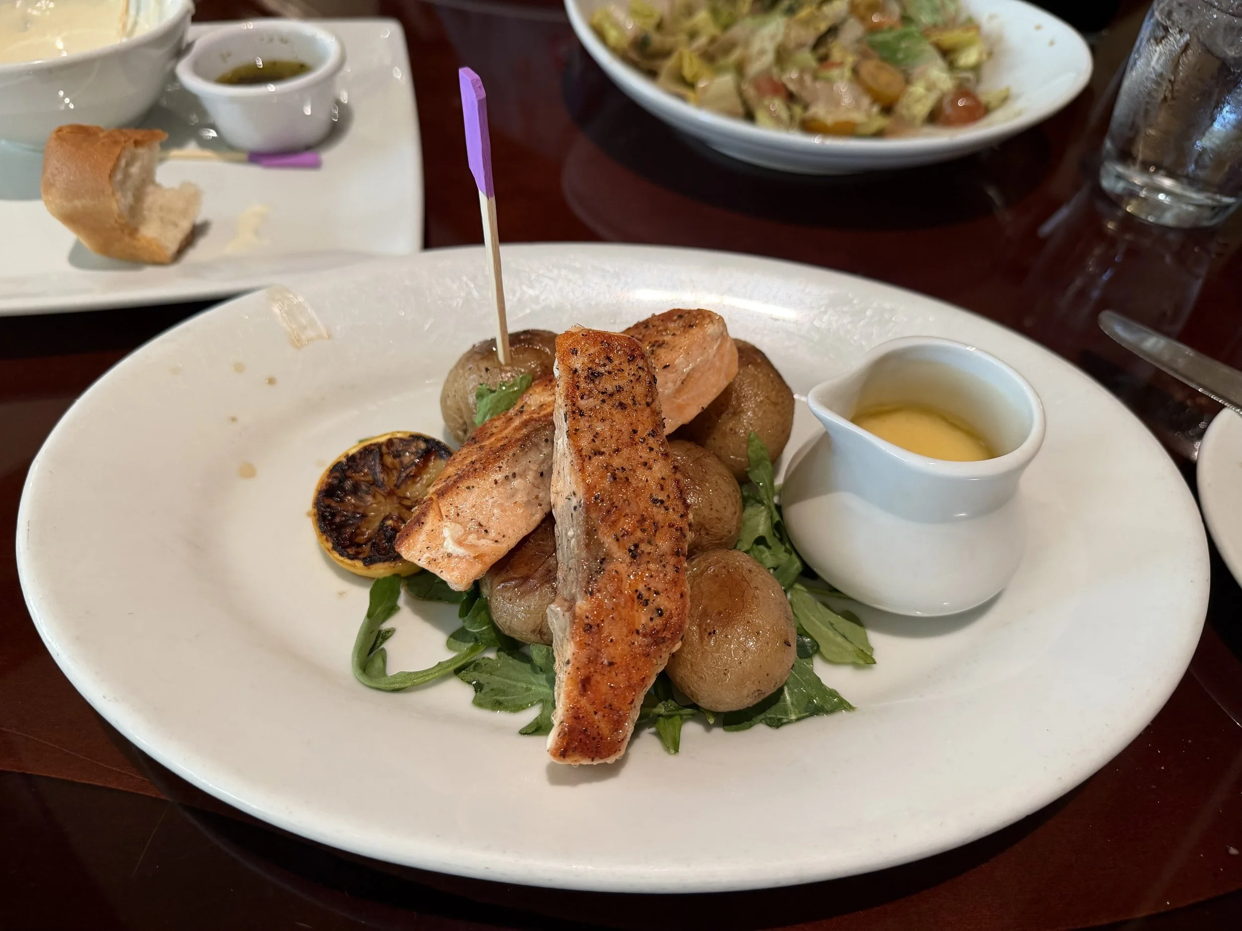 Gluten Free Salmon Piccata from Tony's Town Square