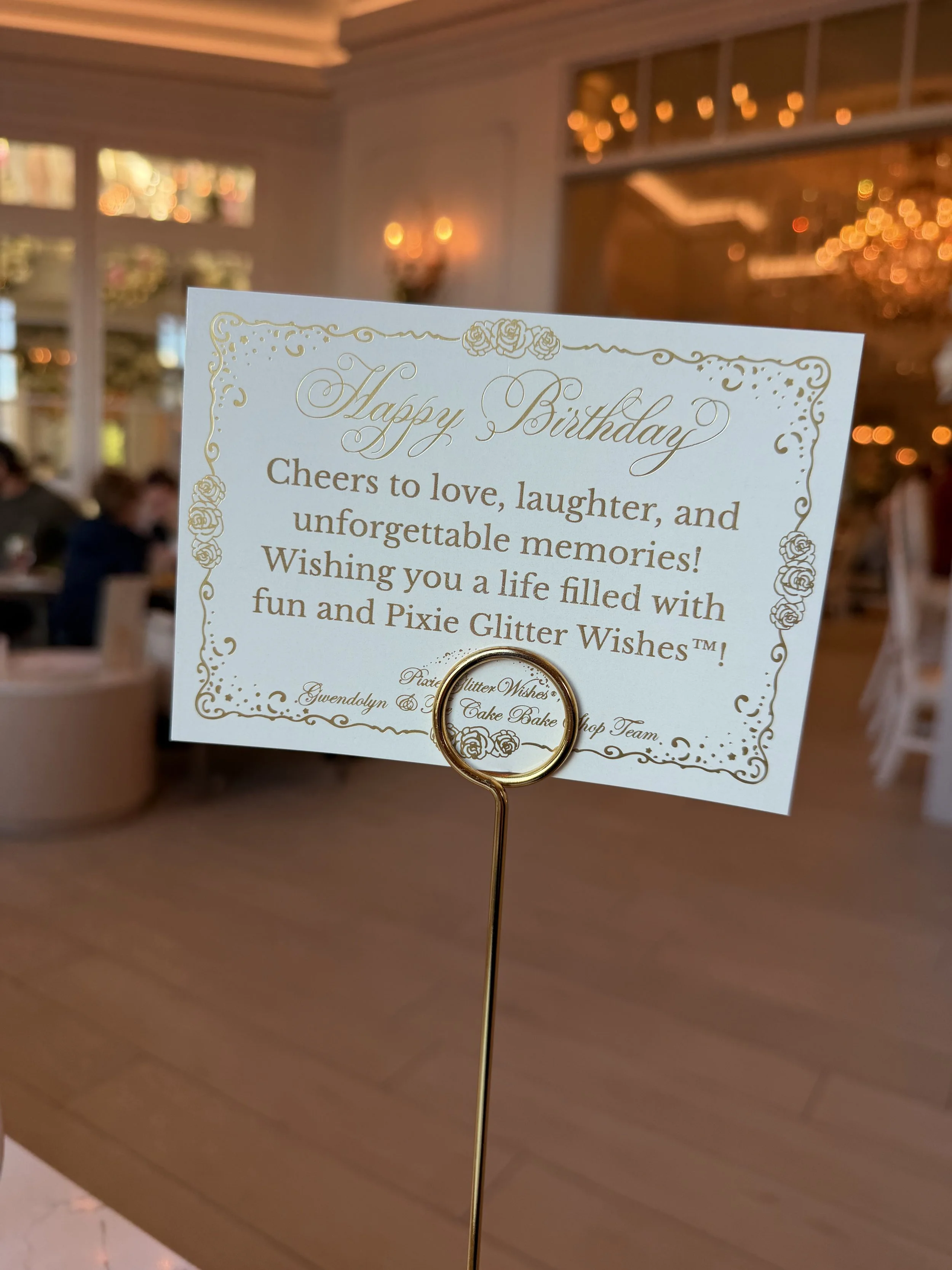 Birthday Sign at Cake Bake at Disney's Boardwalk