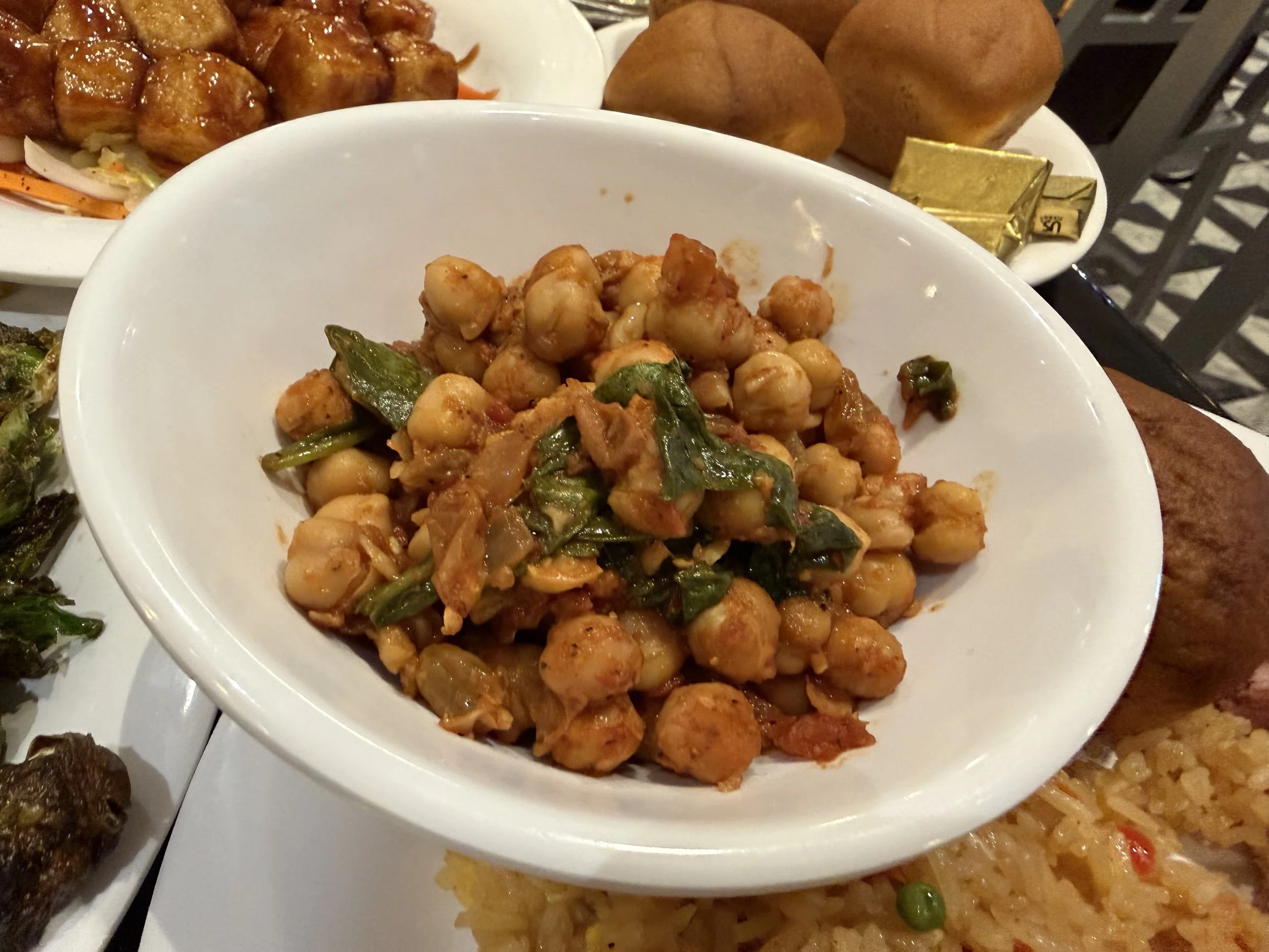 Chickpeas and Spinach from Hollywood and Vine