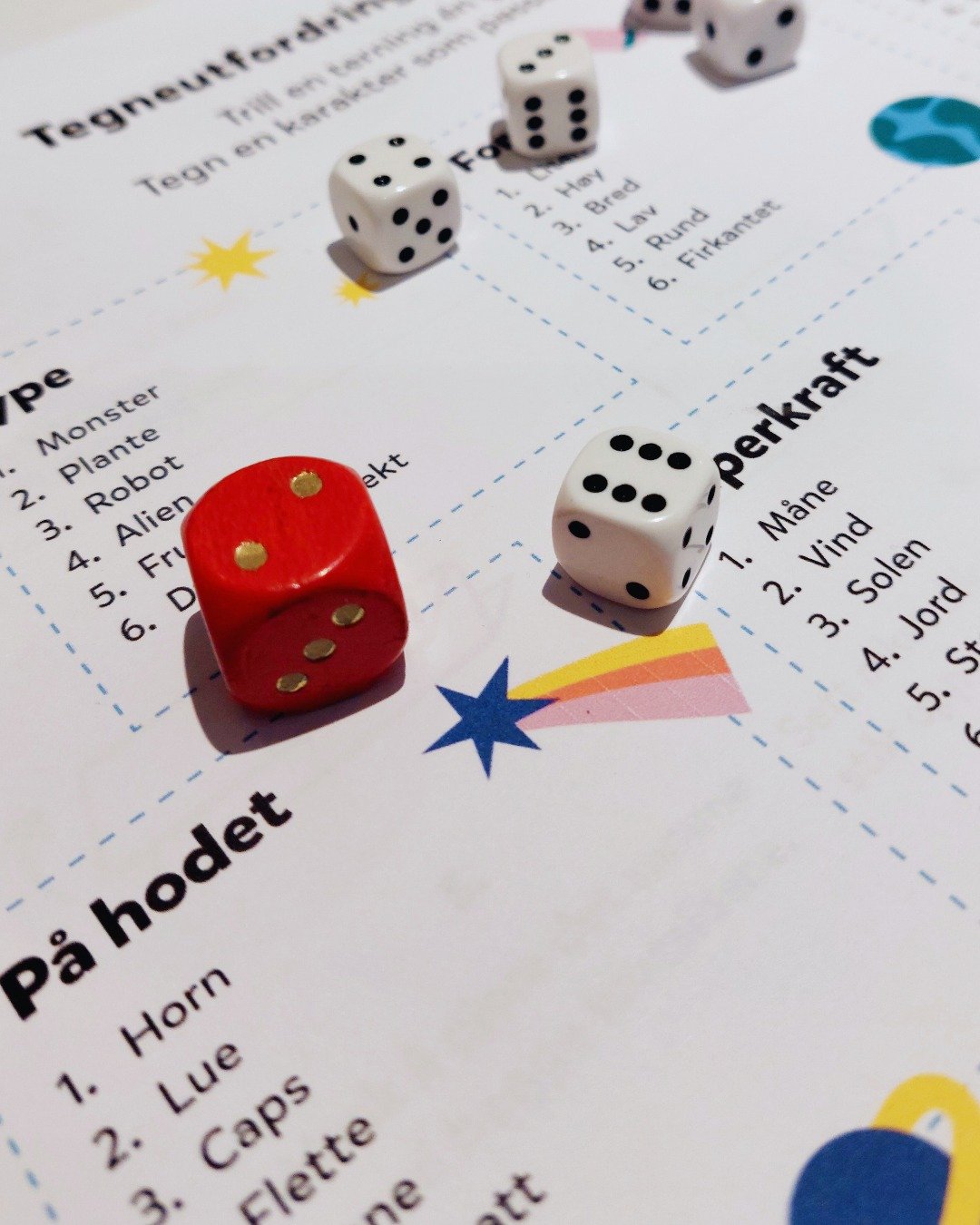 🎨 Lyst p&aring; en tegneutfordring? P&aring; Leseplanetens verksted har lek, fantasi og samarbeid st&aring;tt i fokus. Vi leker oss frem til kreative resultat.  En av aktivitetene er Leseplanetens tegneutfordring der man triller terninger og tryller