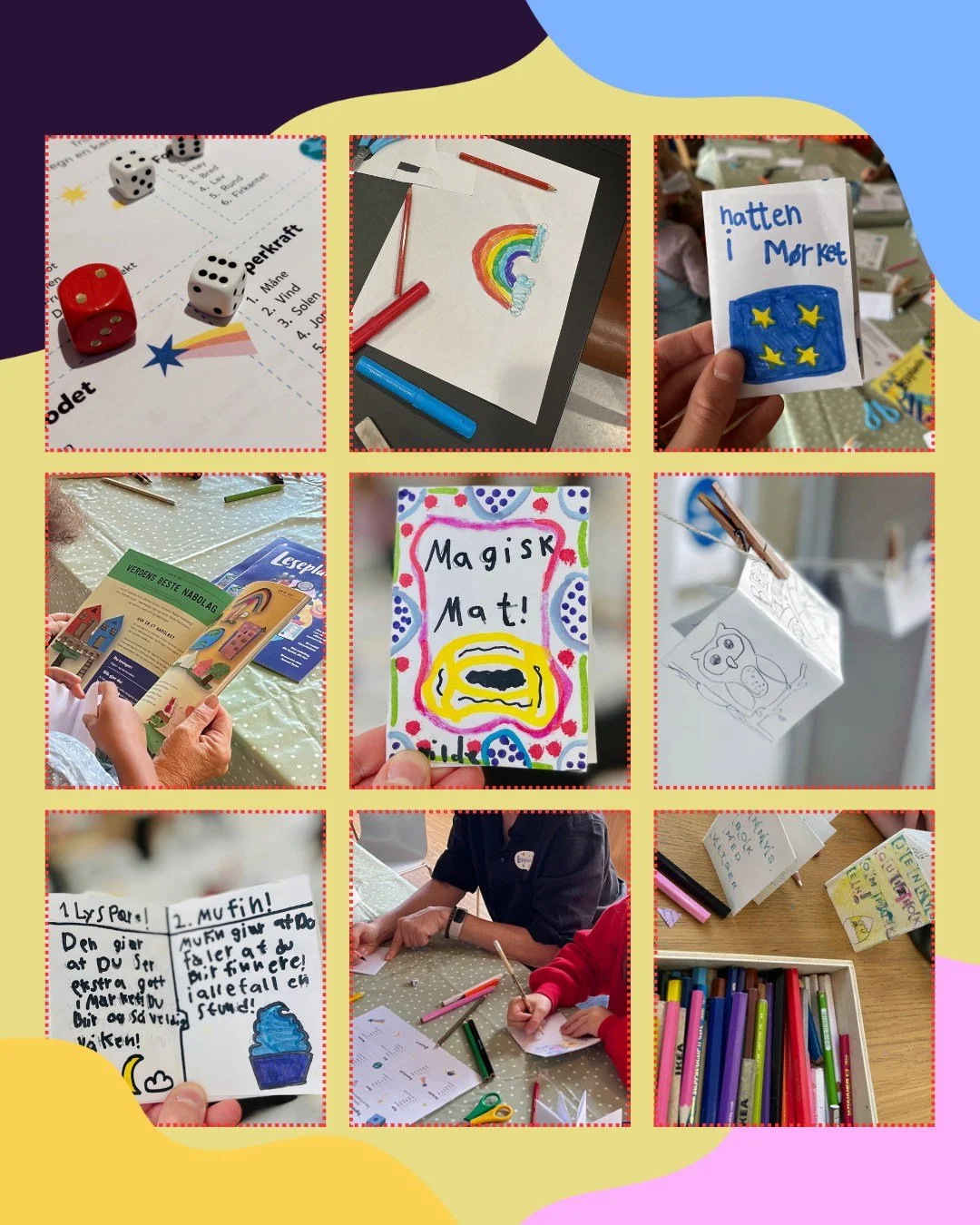 Vi er s&aring; heldige &aring; f&aring; v&aelig;re med p&aring; siste Lillel&oslash;rdag f&oslash;r jul p&aring; Litteraturhuset i Bergen ✨ Bli med og lag juleminib&oslash;ker og julekort! Vi stiller med skrive- og tegnesaker, hobbyting og kreative o