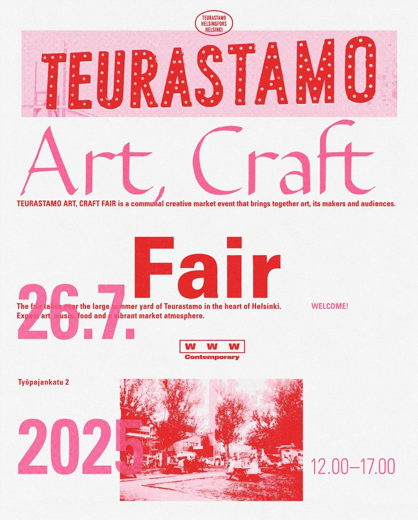 i will be @a.c.fair with @fashioncommunityhel 🫰🏻
after admiring this cool poster by @oottttoohheennrriikk and come stop by! last chance to grab some miekka specials… 
#teurastamo
#artcraftfair