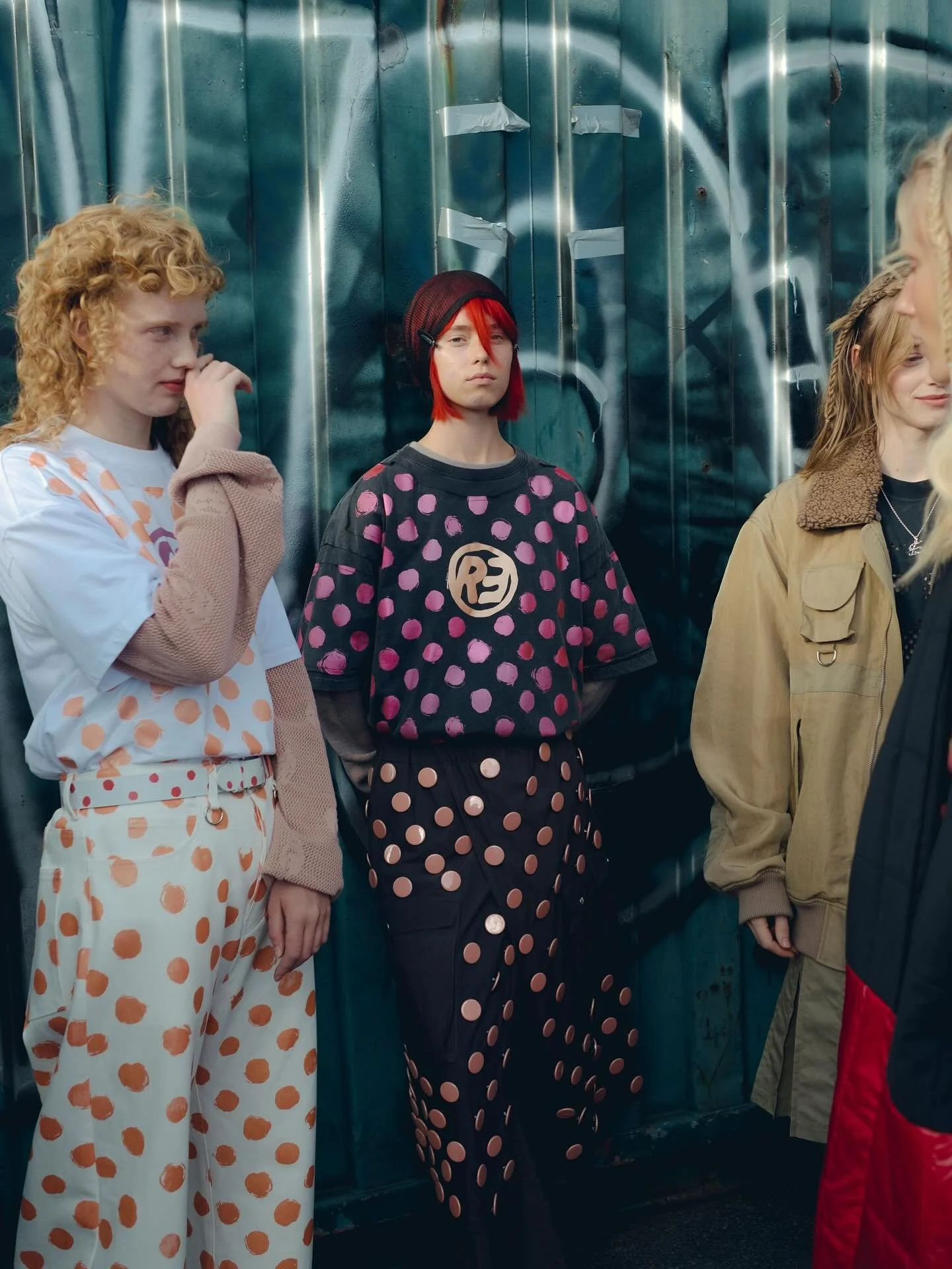 backstage and runway photos by @kristianpresnal 
more more more POLKA DOTS @rolf_ekroth s/s26 🔥
polka dot print designed and made by me 
knit vest design on slide 2 by me
Biggest thanks to everyone who was a part of this:
Creative Director: @rolf_