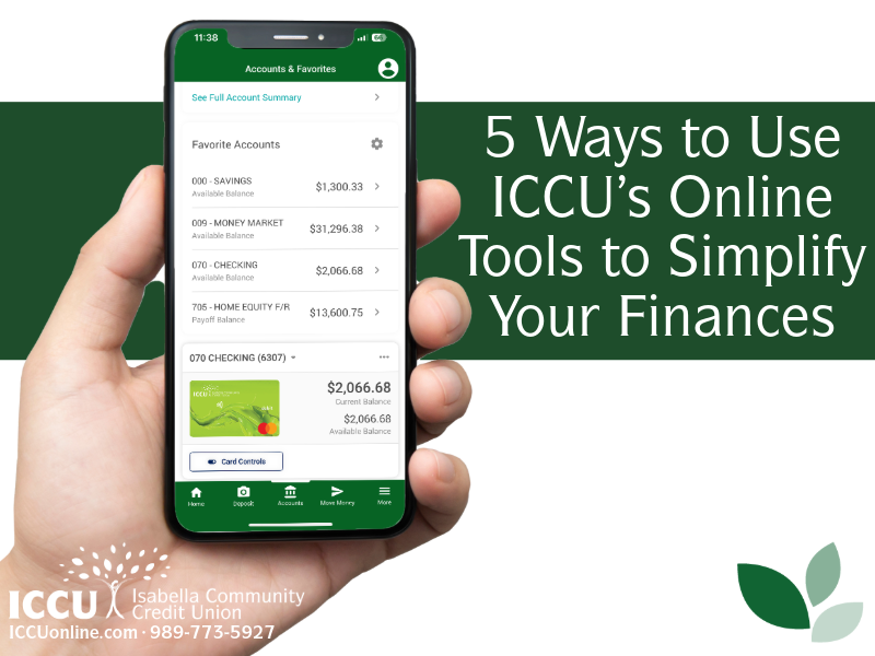 5 Ways to Use ICCU’s Online Tools to Simplify Your Finances