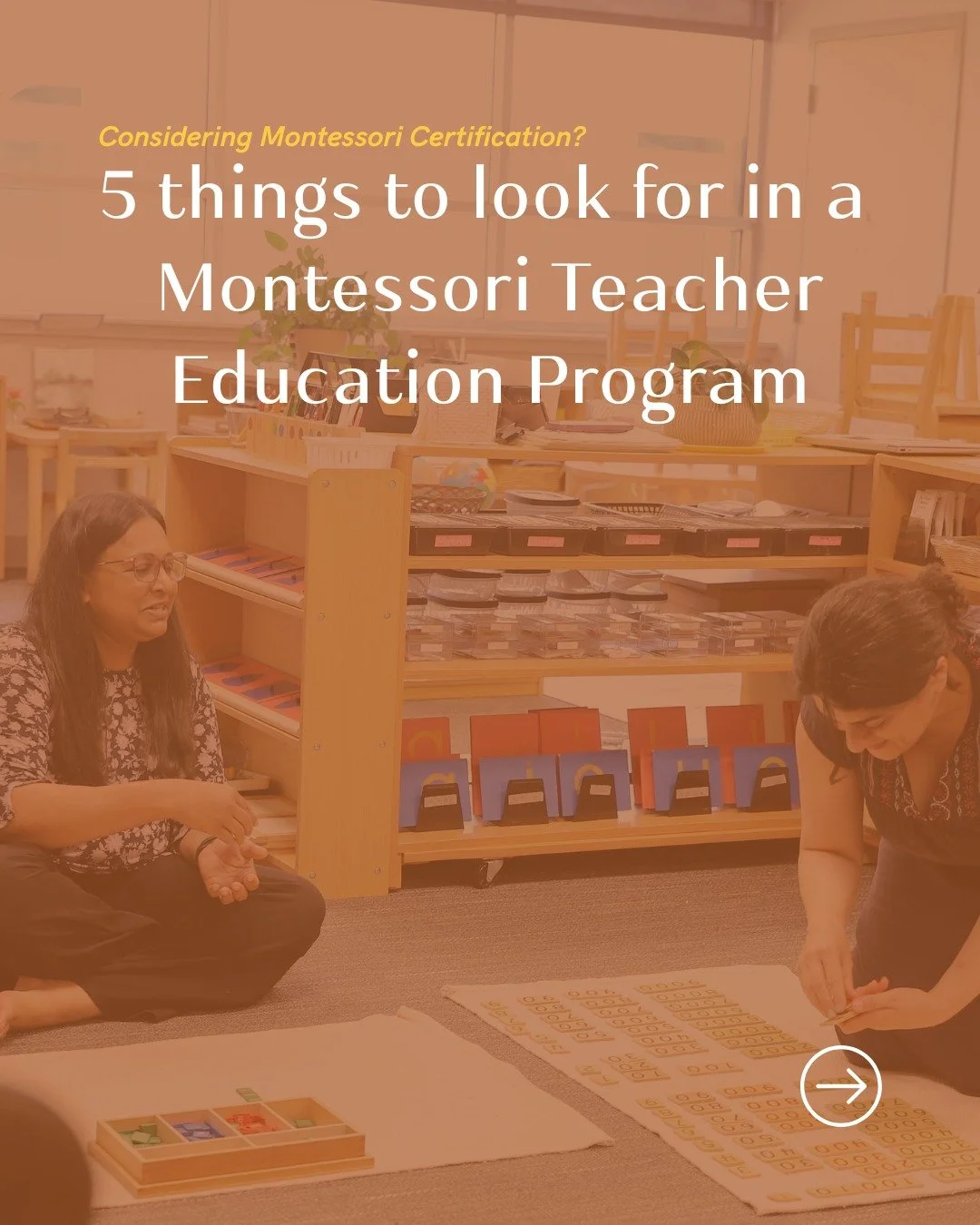 Considering Montessori certification?

Choosing the right teacher education program is an important step in your Montessori journey. From accreditation to faculty, the right program should support you every step of the way.

➡️Swipe to read our top 5