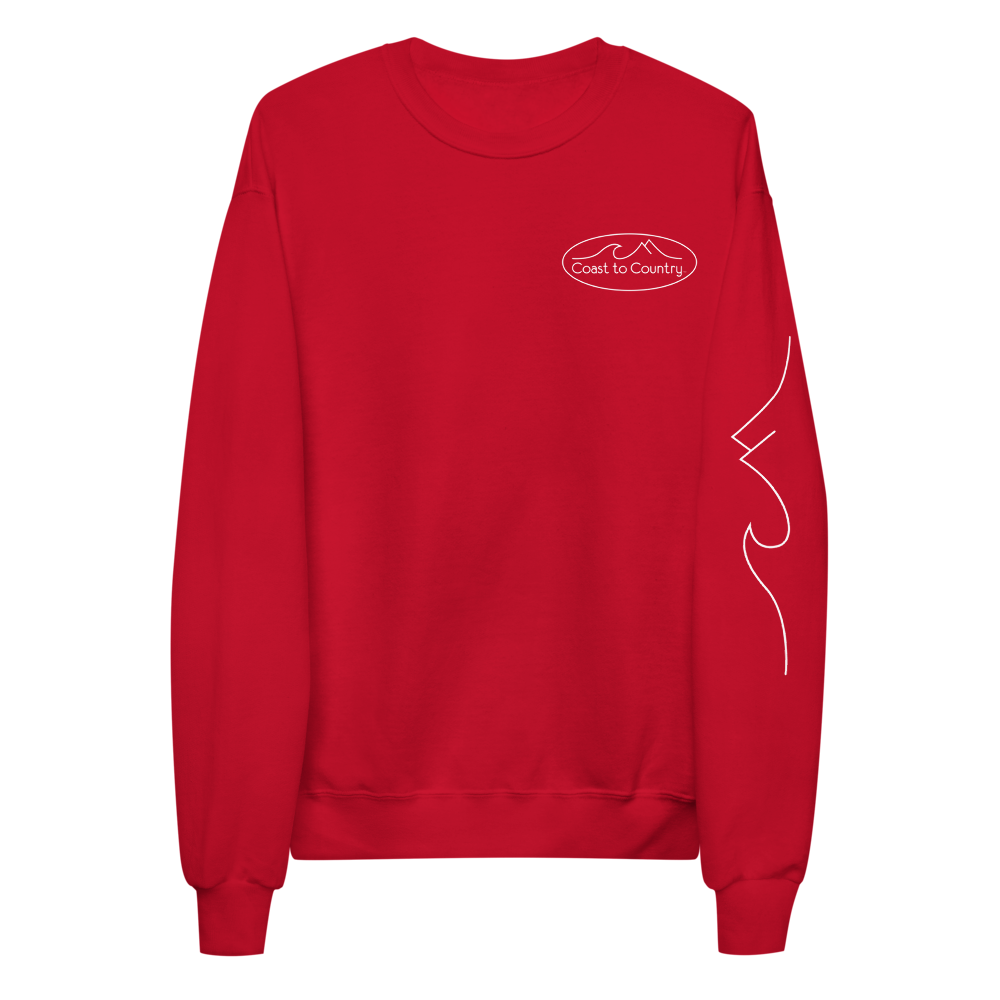 unisex-fleece-sweatshirt-deep-red-front-626c3cc75d3c7.png