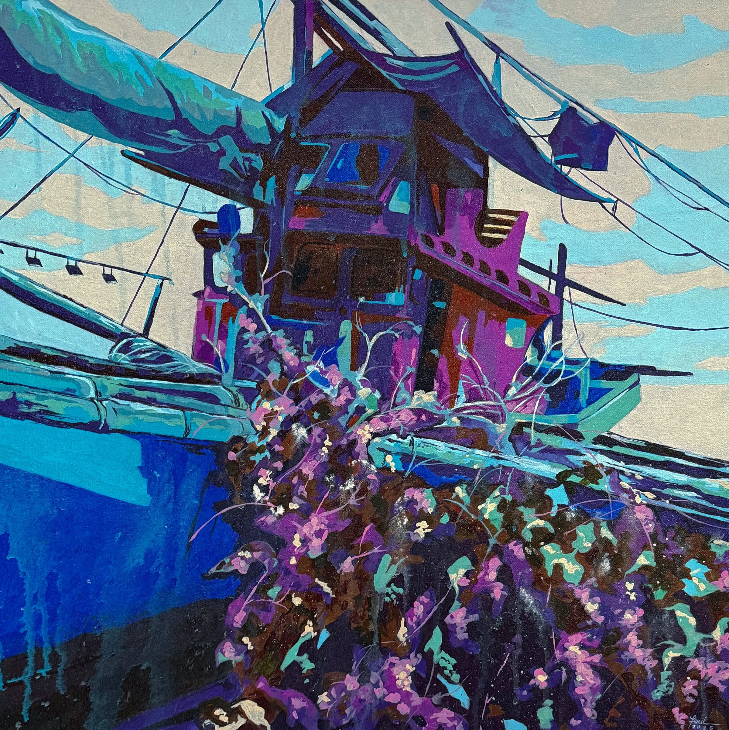 Anchor. Acrylic on canvas. 60.96 x 60.96 cm