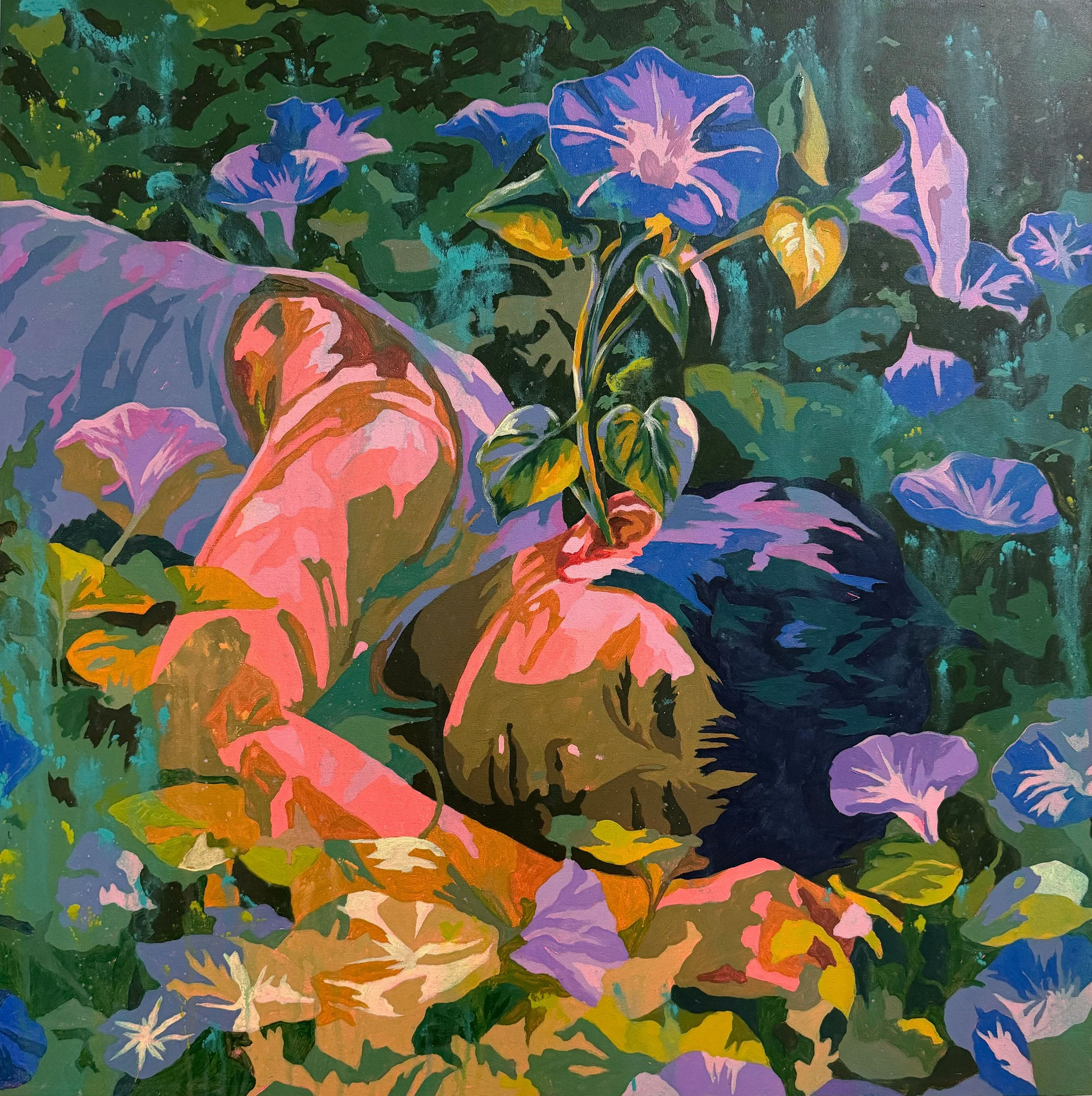 i can still hear it from here. Acrylic on Canvas. 91.44 x 91.44 cm