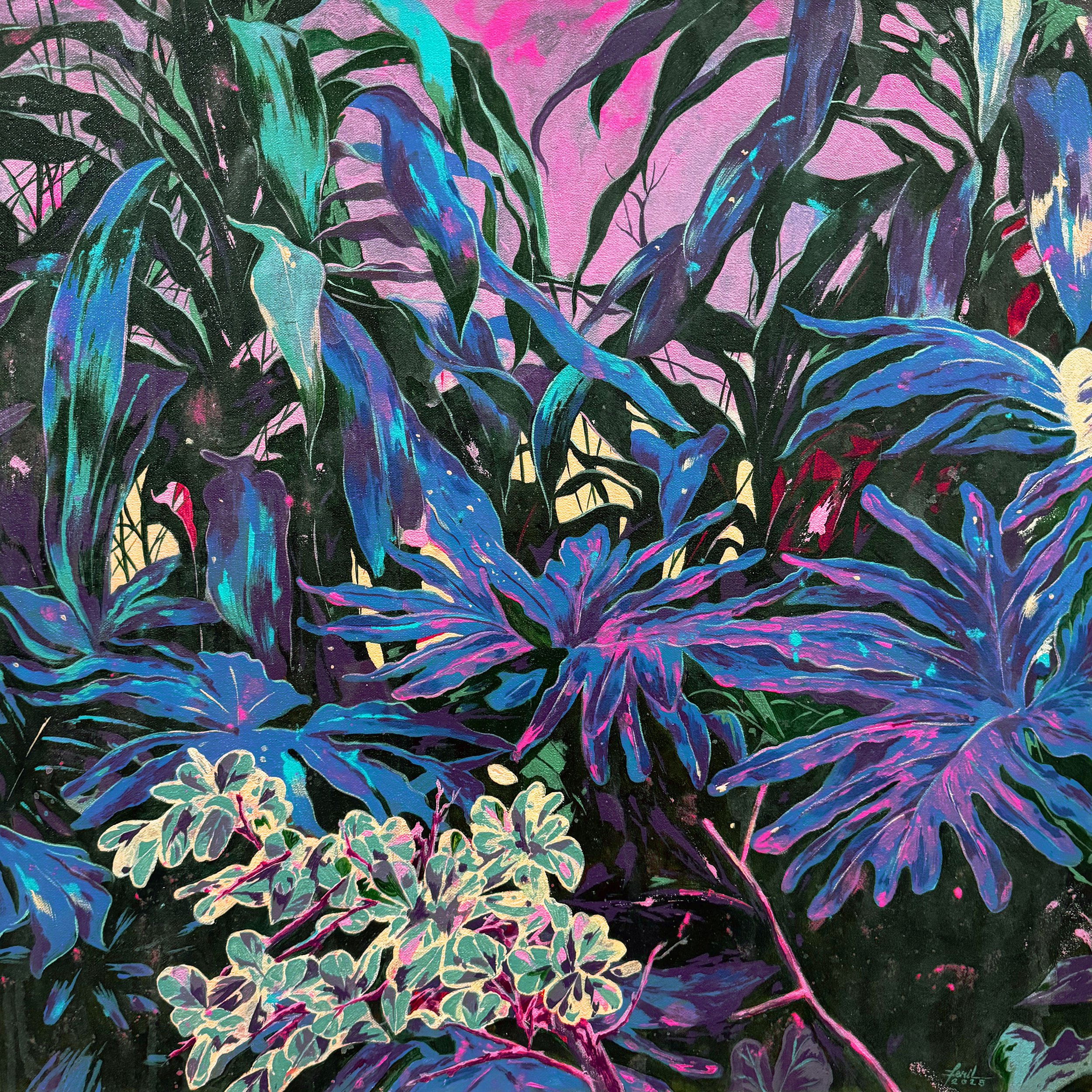 walls for what cannot be seen. Acrylic on canvas. 60.96 x 60.96 cm