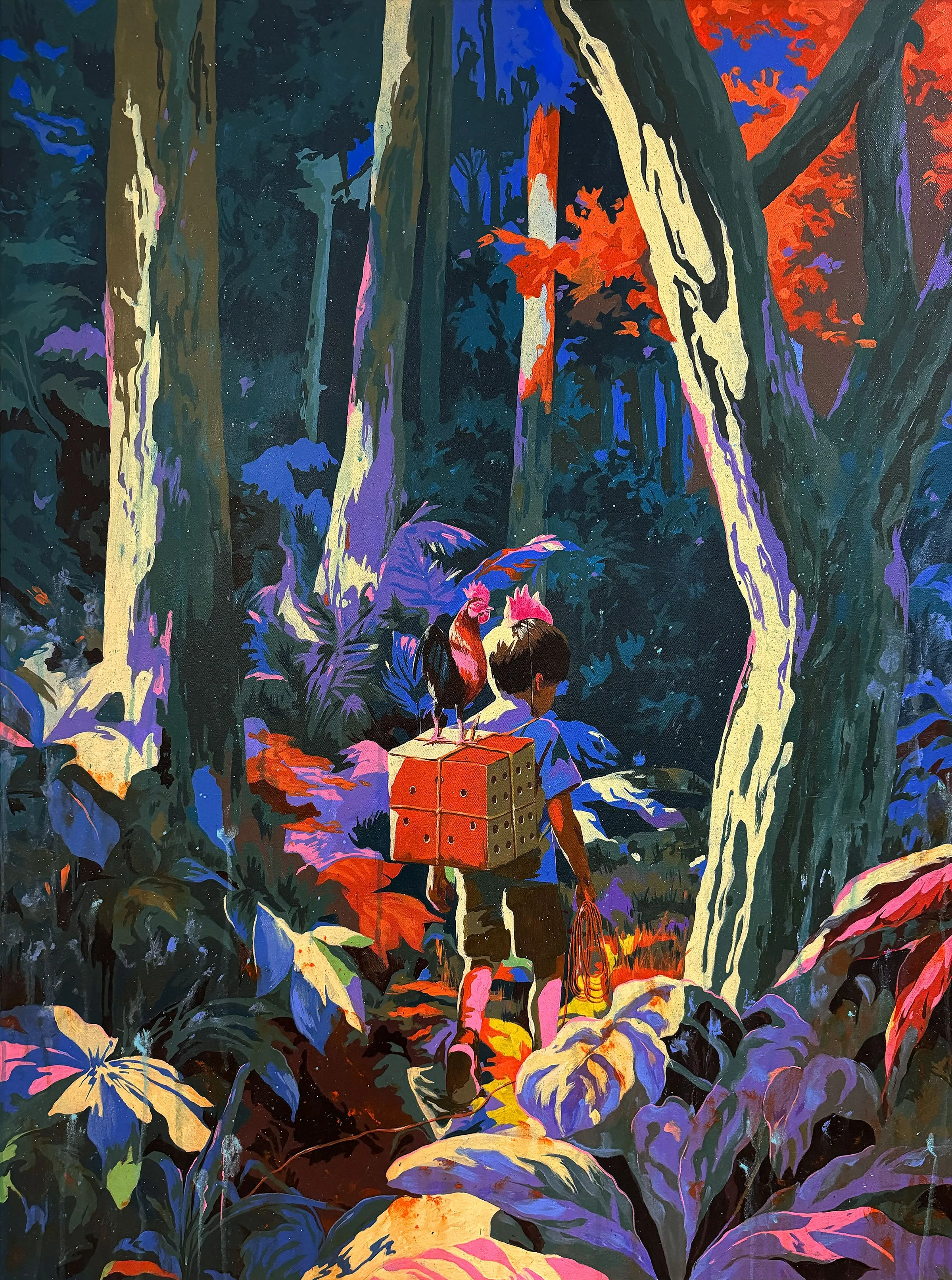 wayfarer. Acrylic on canvas. 91.44 x 122 cm