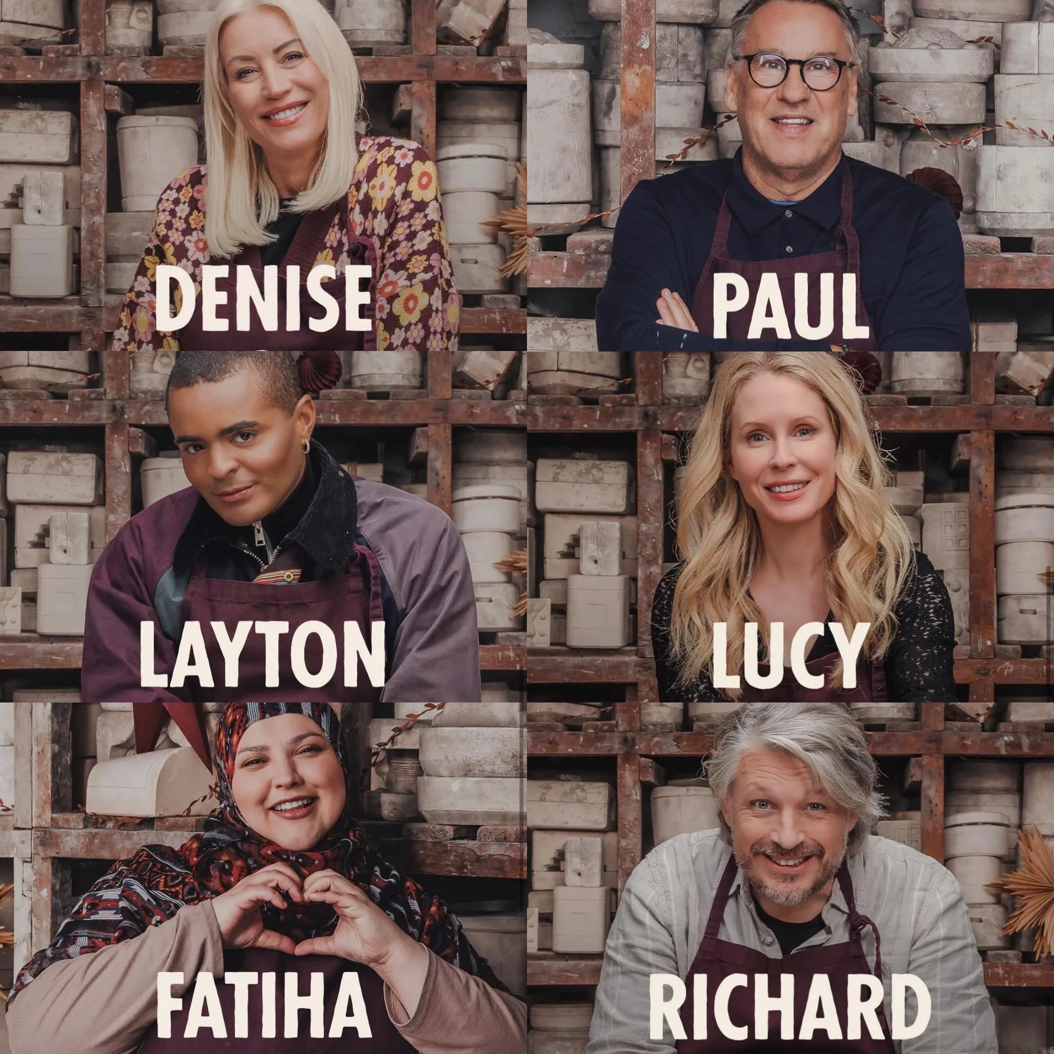 I may have spent slightly more time looking at the aprons than the pottery last night&hellip; 

It was such a thrill seeing our Fieldware aprons being worn on The Great Pottery Throw Down and even better seeing just how much they stood out on screen.