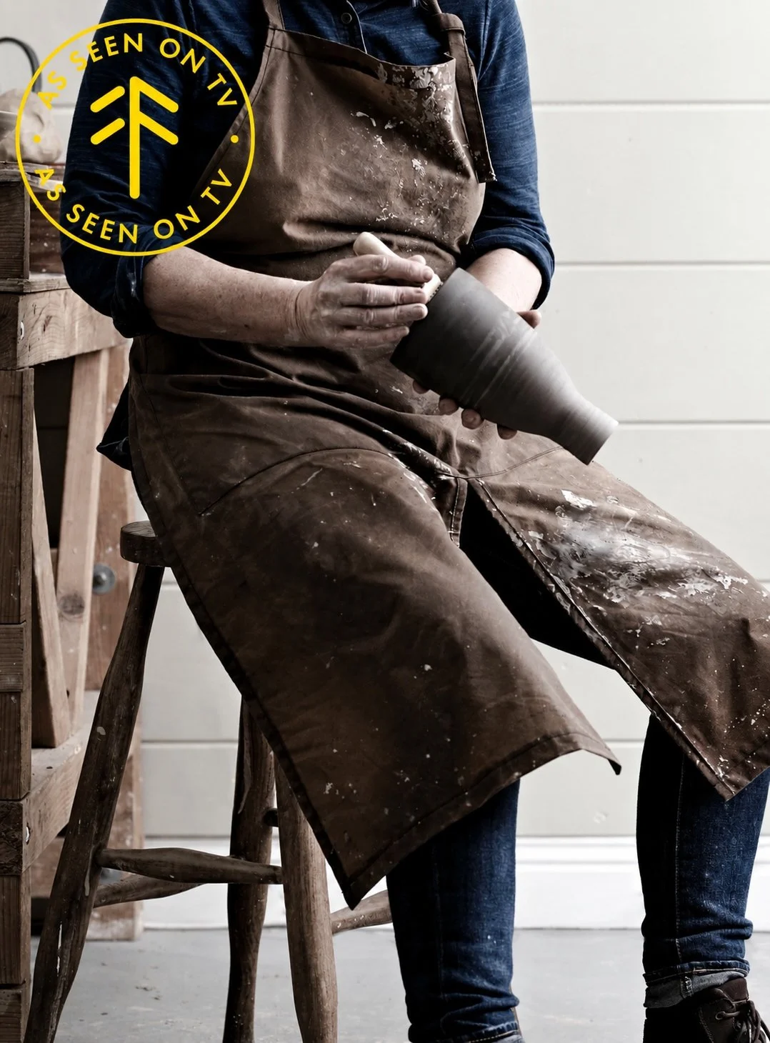 Makers Full Bib Apron - Classic Waxed Cotton