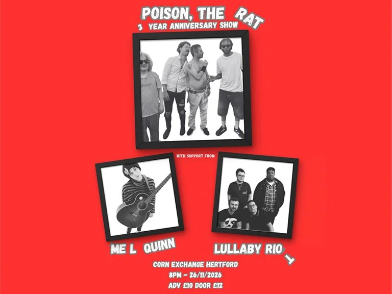 Poison, The Rat – 3 Year Anniversary show