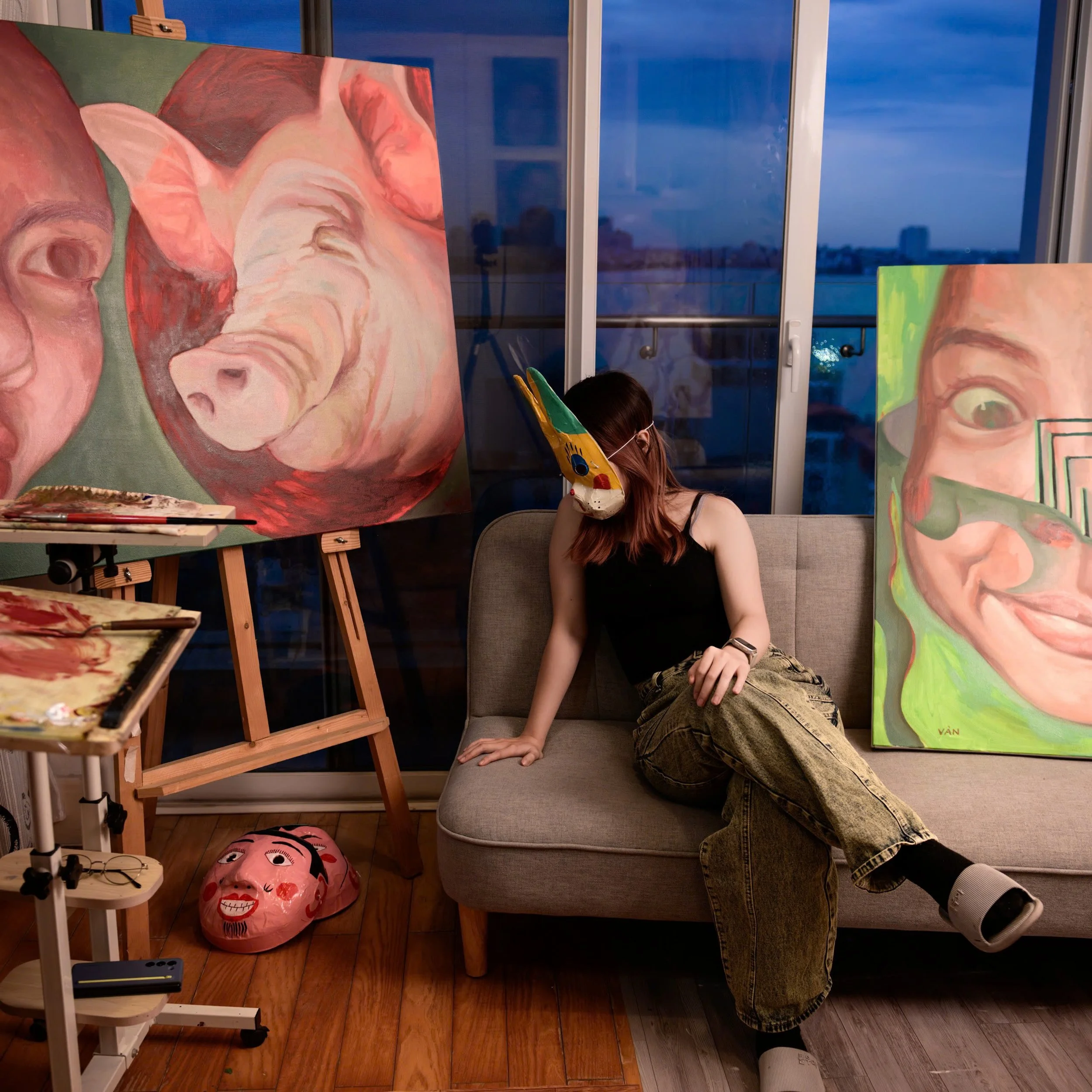 Studio shot in Hanoi