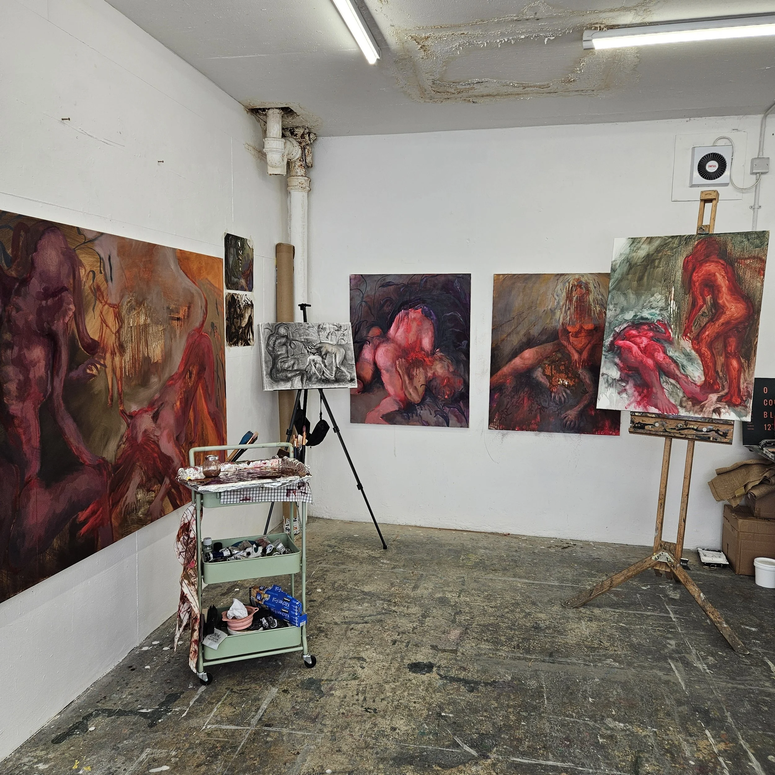 Studio shot at Turps Banana Residency