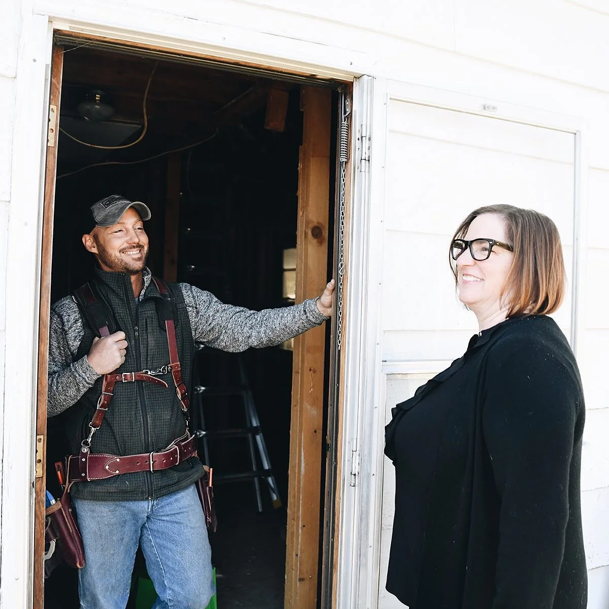 During a renovation project, so many great partners come together to bring your vision to life. This is Travis, one of my amazing contractors.

He knew I was into the history of Midwest Manor, so his team salvaged everything for me including the orig