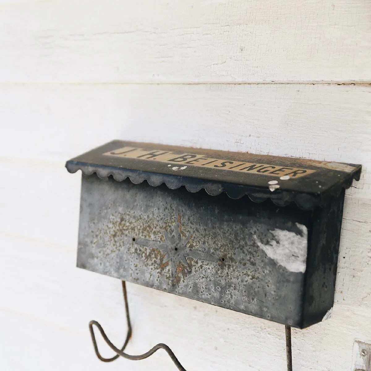 Finding a piece that has a little grit will add a whole lot of personality to your project.

This is the original mailbox on Midwest Manor. And I'd never think of changing it.

#midwesthome #oldhouselove #farmhouseliving #farmhouserenovation #oldhome