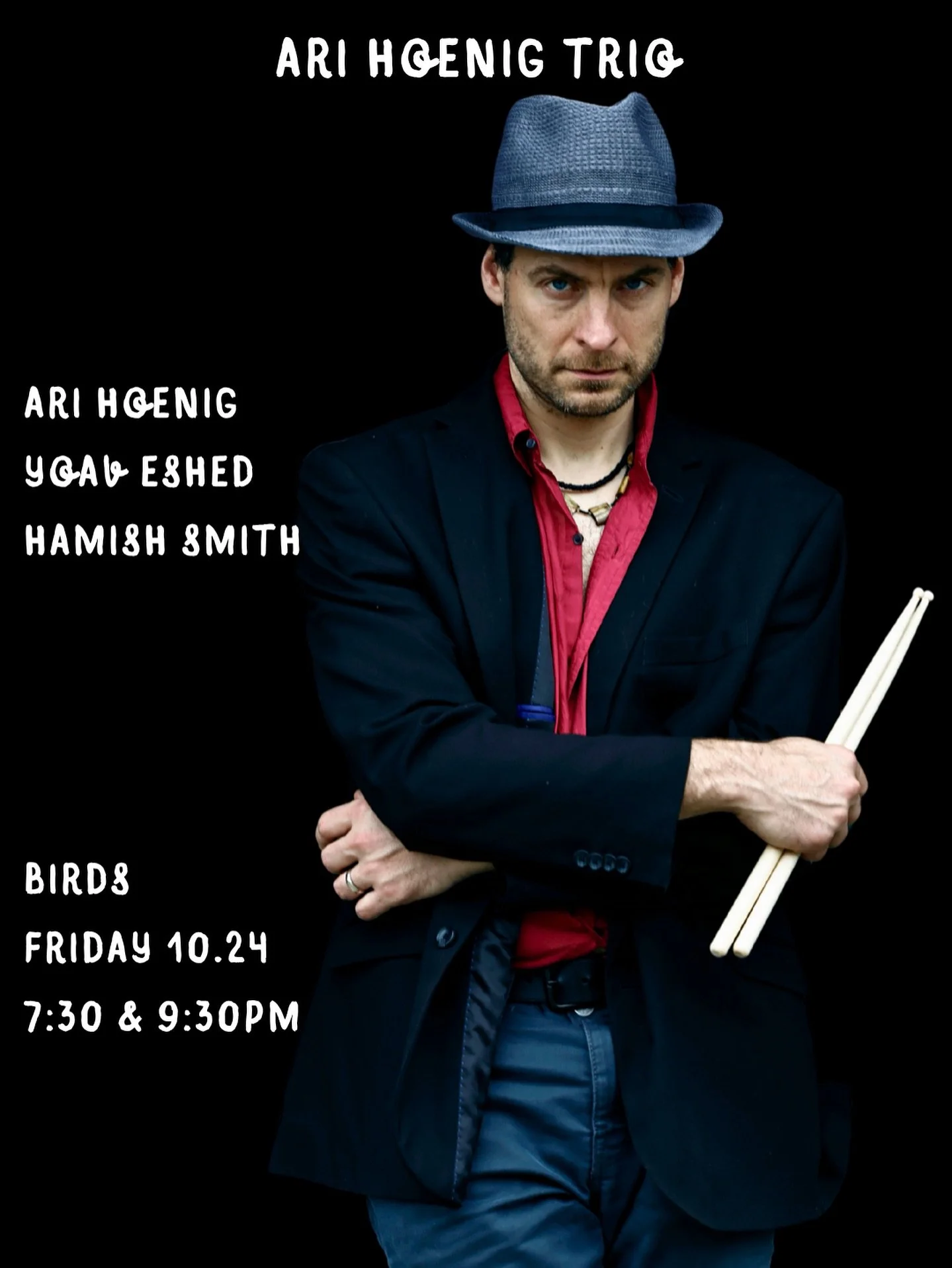 First time playing at Birds NY this Friday. With Yoav Eshed and Hamish Smith. Sets at 7:30 and 9:30pm.