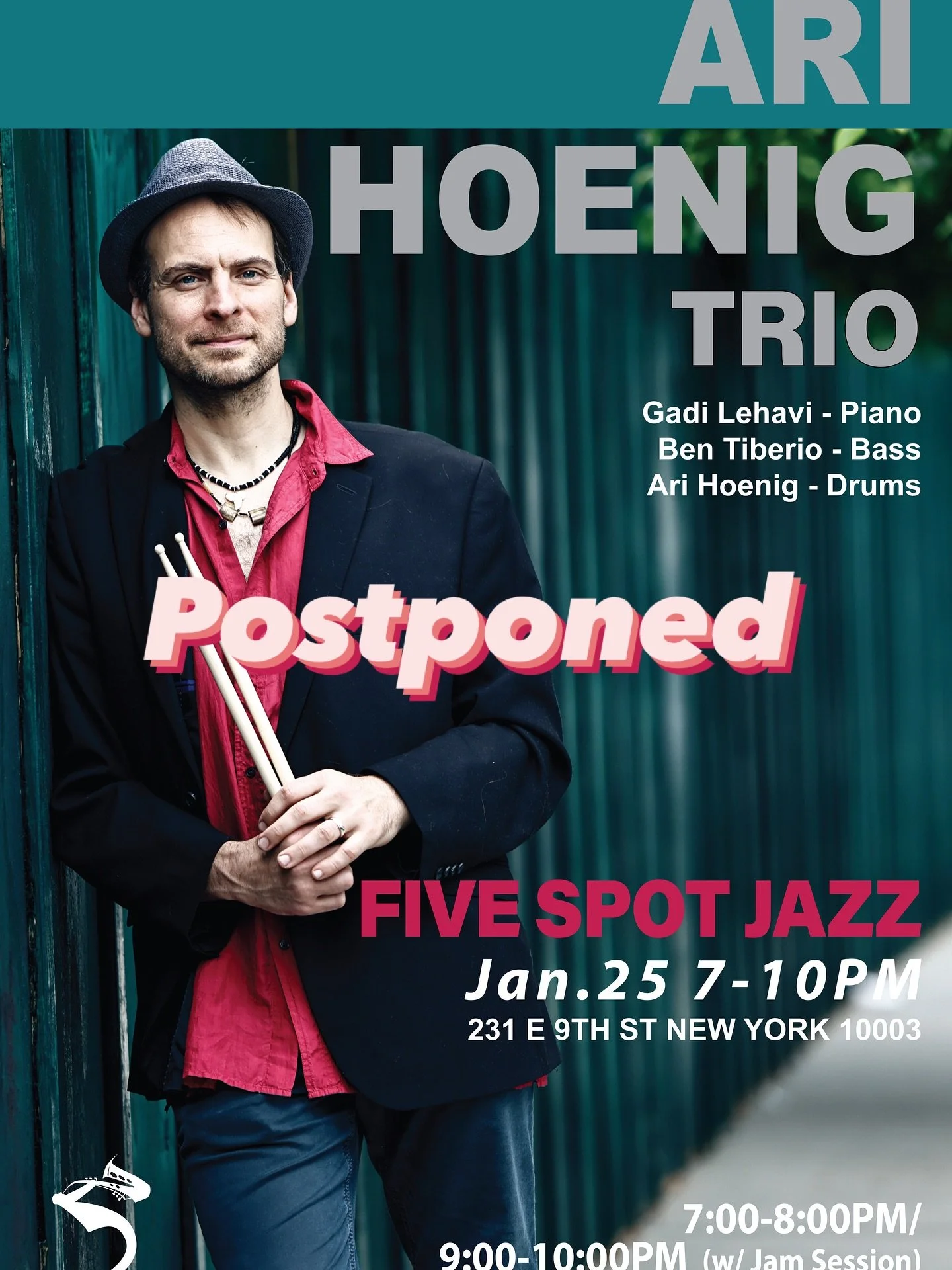 Concert tonight is canceled at Five Spot due to inclement weather. We will be back there most of the Sundays in March, starting March 1st.