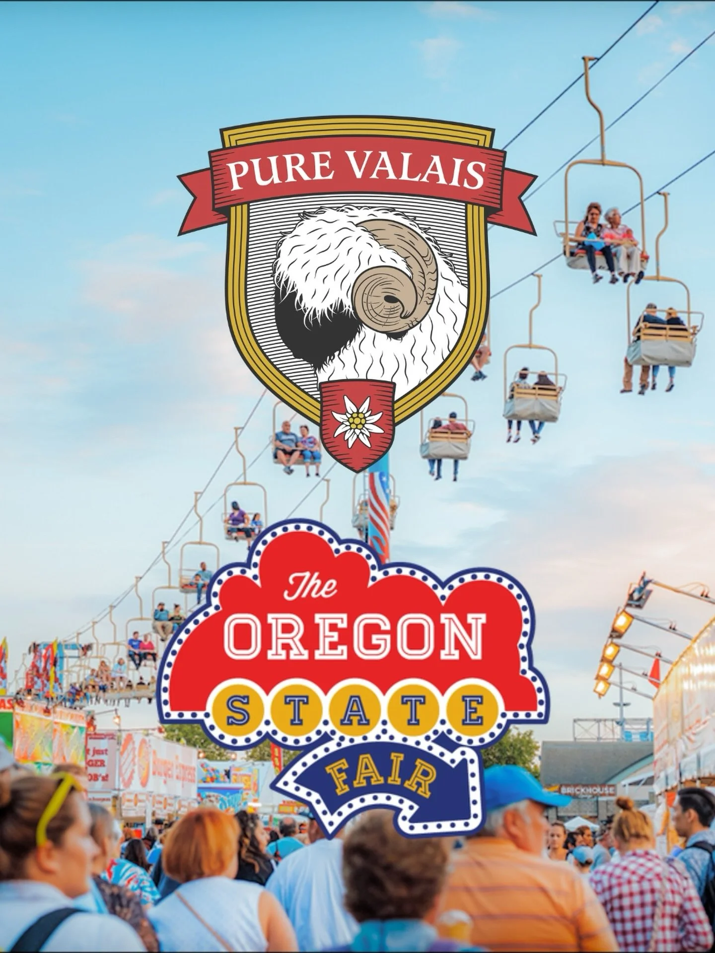 Look for Pure Valais at the Oregon State Fair starting today! 🐏🎡🎪

#oregonstatefair #oregonstatefairgrounds #livestockshow #statefair #cutestsheepintheworld