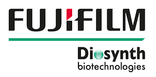 Fujifilm Disynth Biotechnology logo with black text and a teal line underneath.