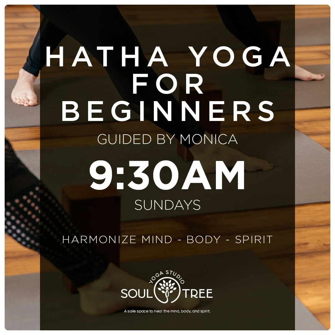 🧘&zwj;♀️ Come learn the basic foundation of Hatha Yoga every Sunday at 9:30am at @soultreeyogastudio in South Reno.

This class is great for anyone new to yoga or returning to your practice!!!!

Book a class online at https://soultreestudio.com/sche