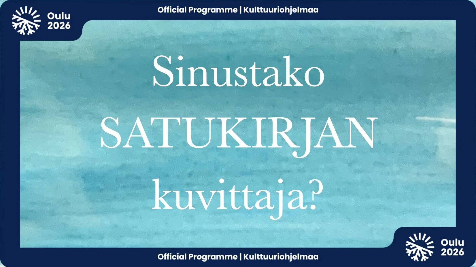 Teksti Sinustako satukirjan kuvittaja