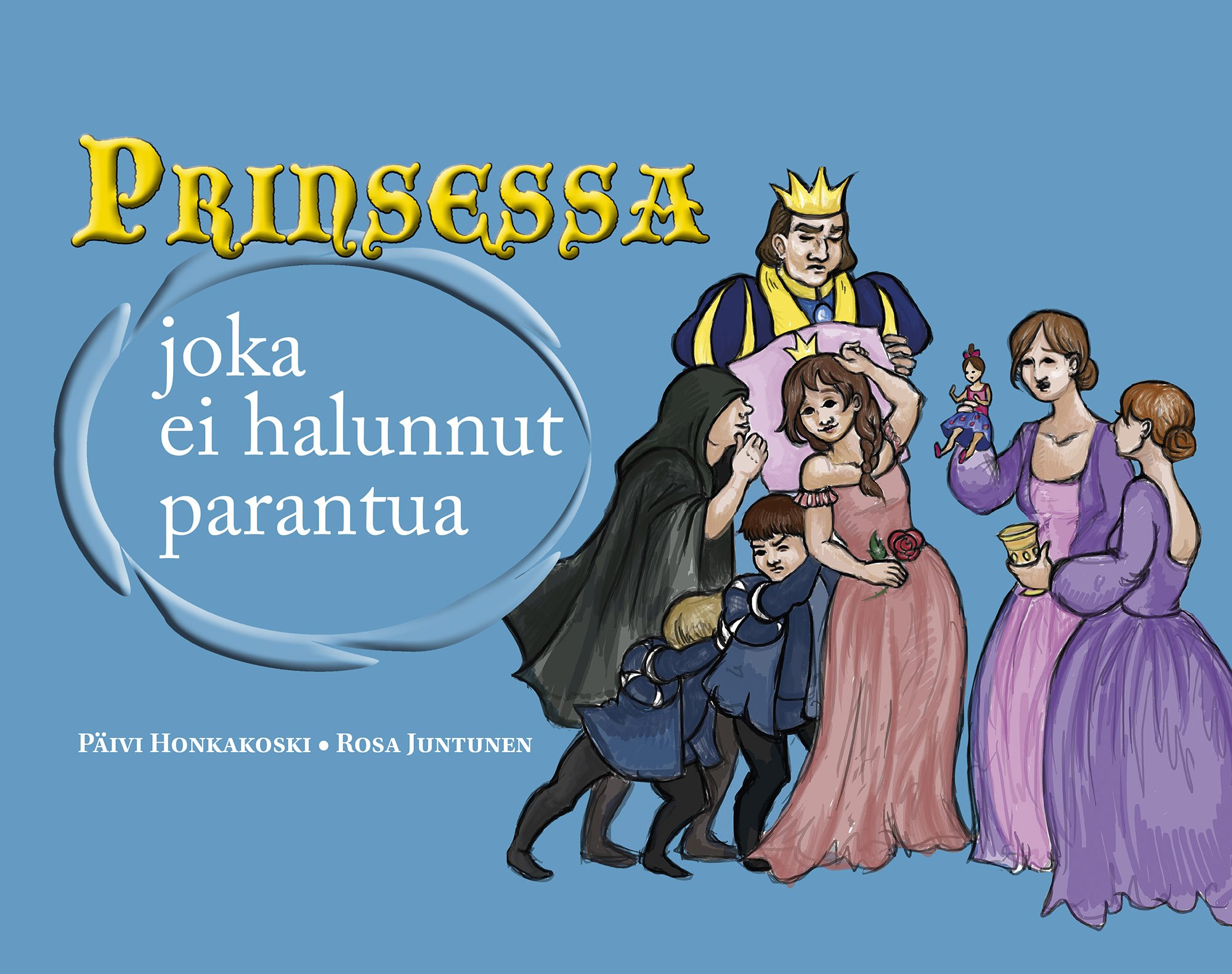 Prinsessa, kuningas ja hoviväkeä