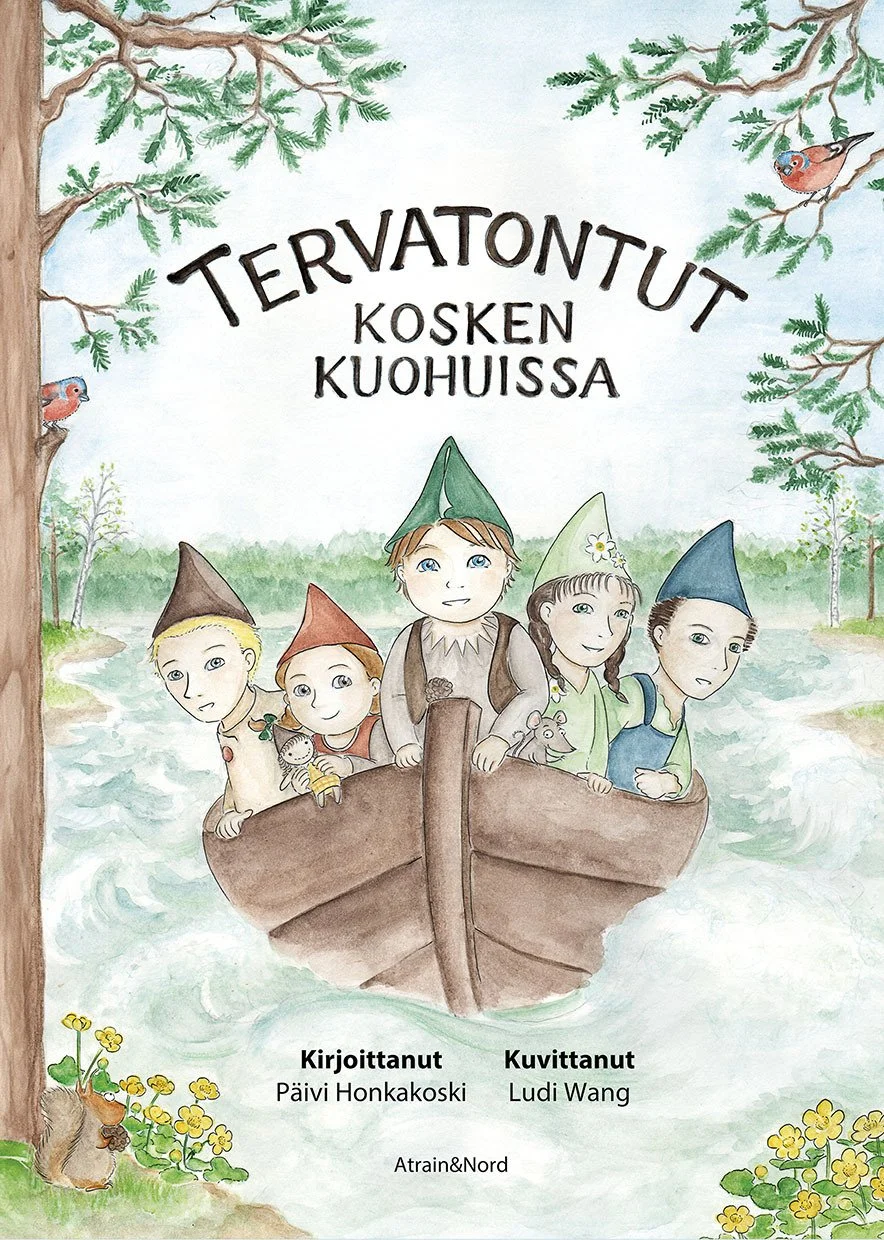 Tonttuja veneessä