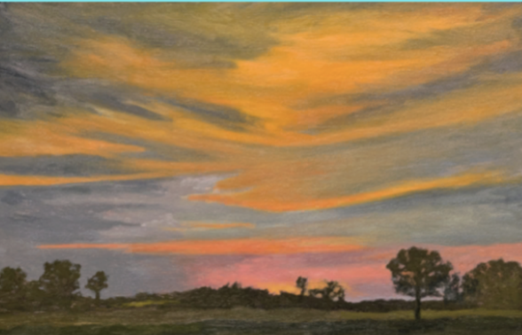 Harry Stewart "Bean field" 
 18" x 28"                       $1,800