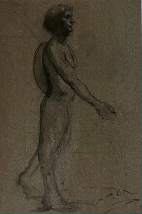 "Study for Partida Warrior" 18" x 12" unframed $1200