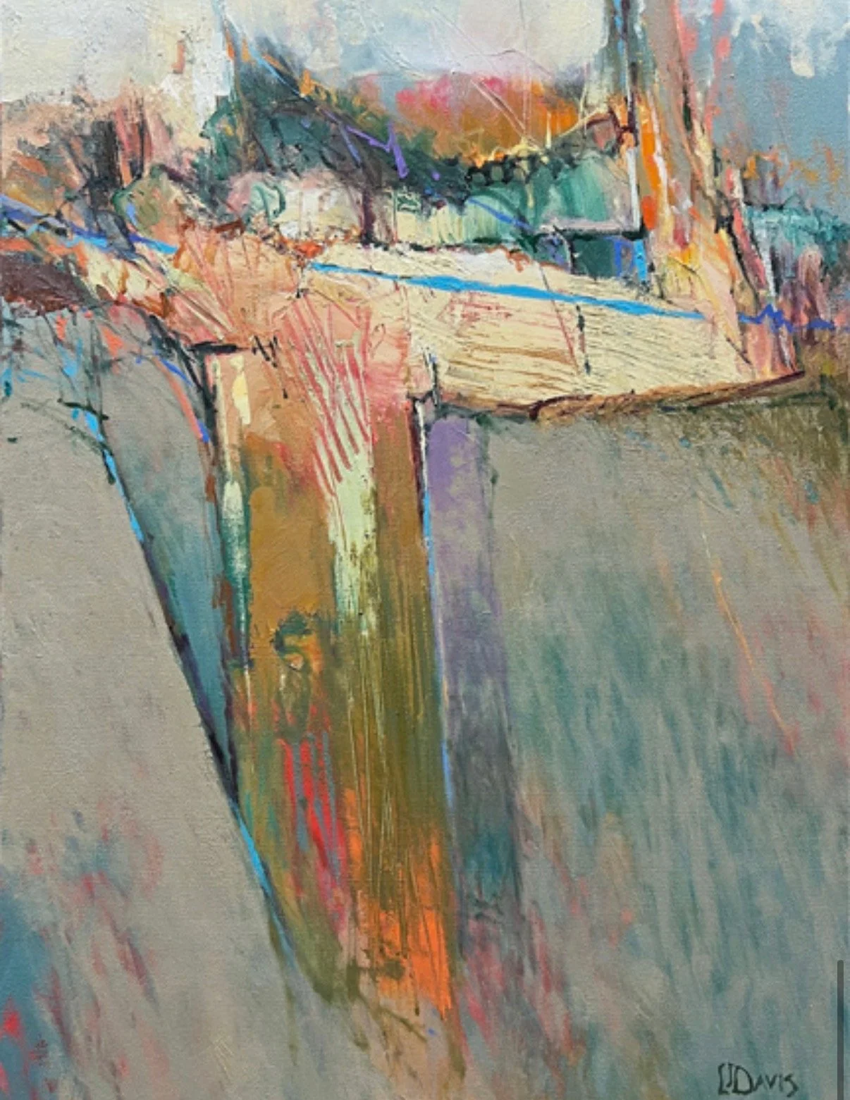 Larry Jon Davis "Reclining Figure" 52" x 40" $3,600