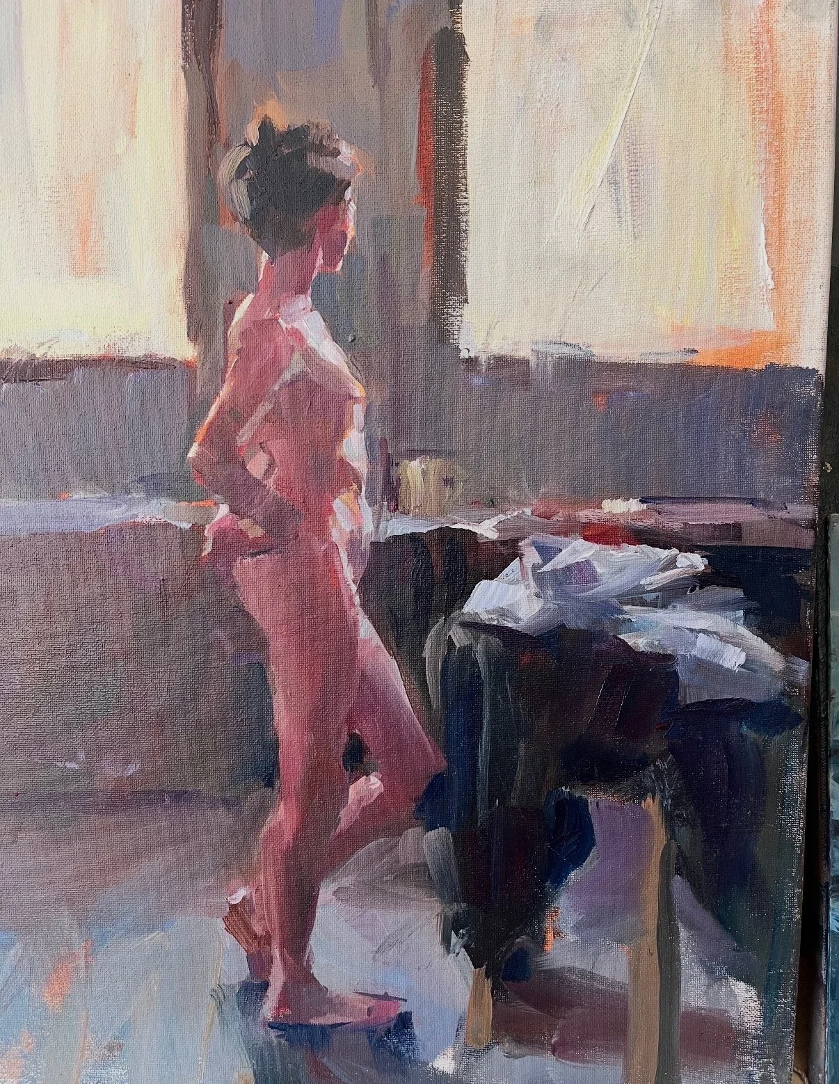 Kate in the Studio 16"x20" $2,600