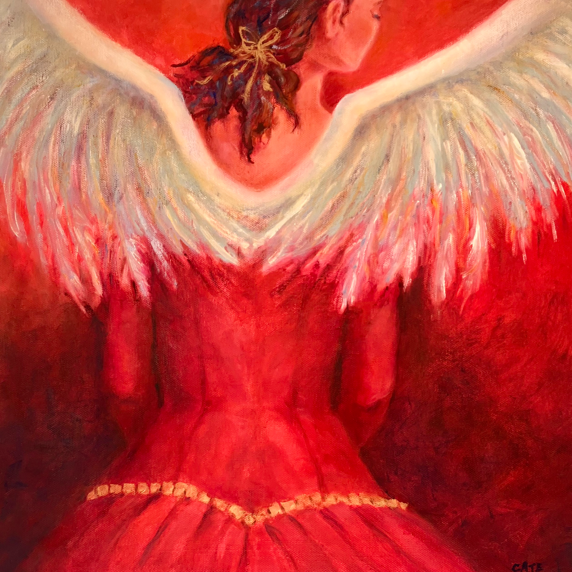 "Waiting in the Wings" 12" x 12" $750