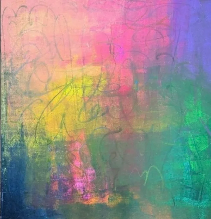 Jessica Ramsey "Power (I have the power to create my life anew)" 40" x 40" $3,888