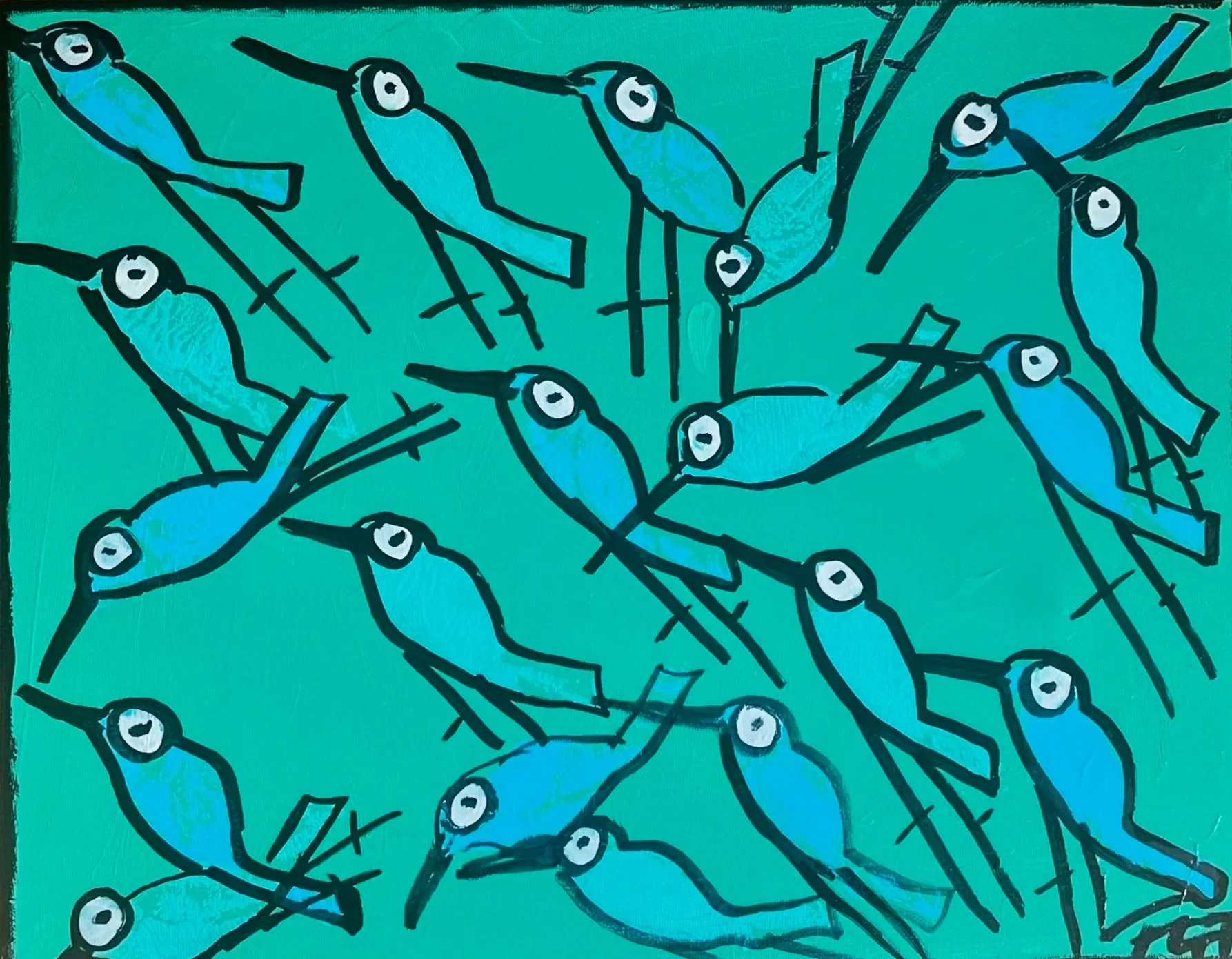 Frances Taylor 16" x 20" Bermuda Flight $350