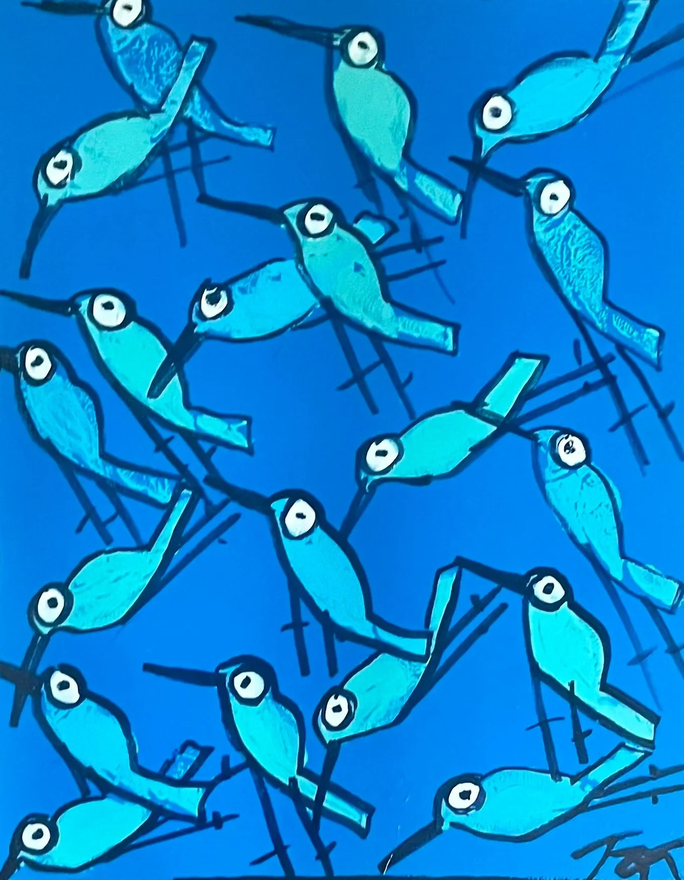 "Mediterranean Flight" 20" x 16" $350